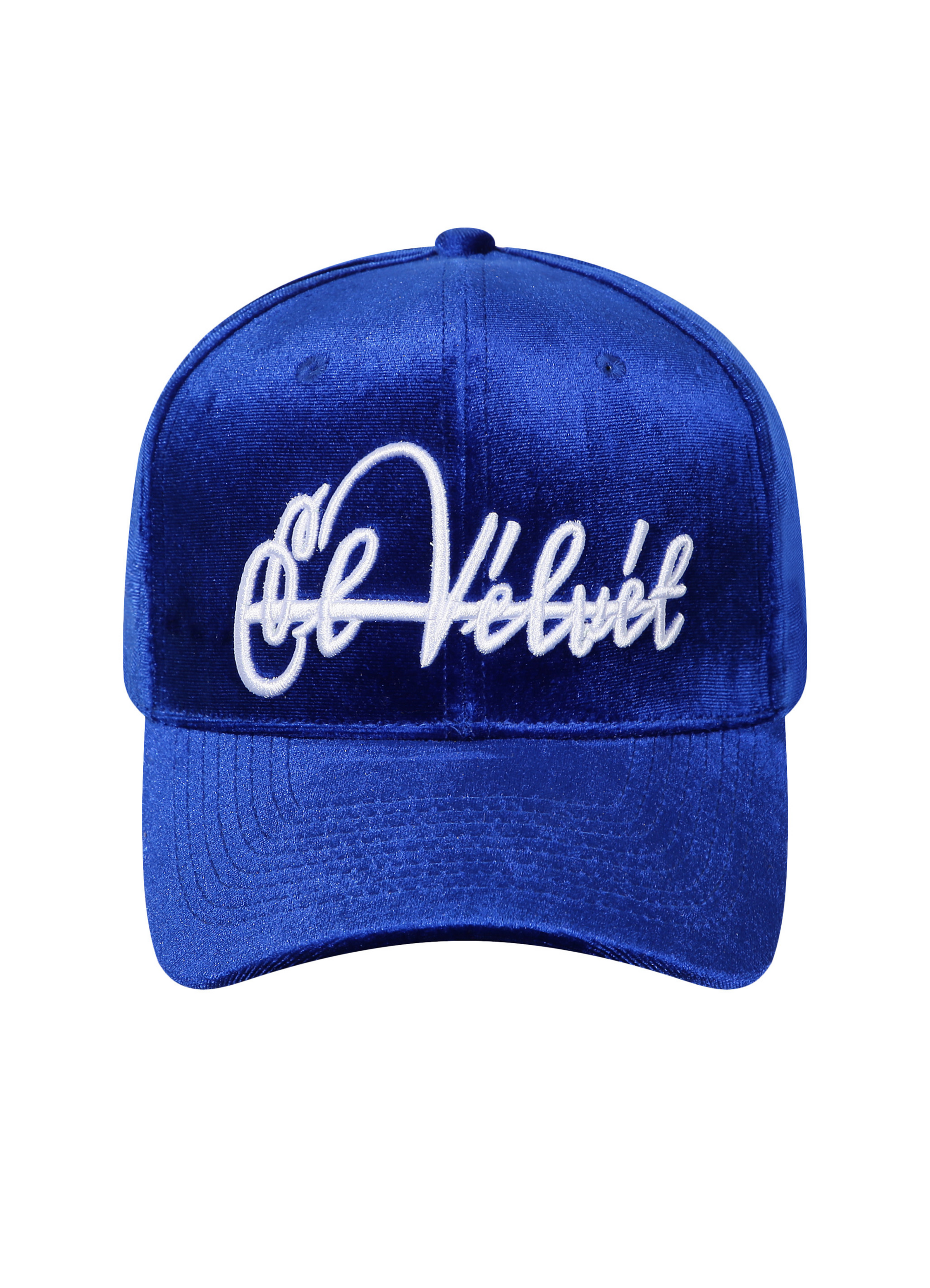 Royal Blue Velvet Cap