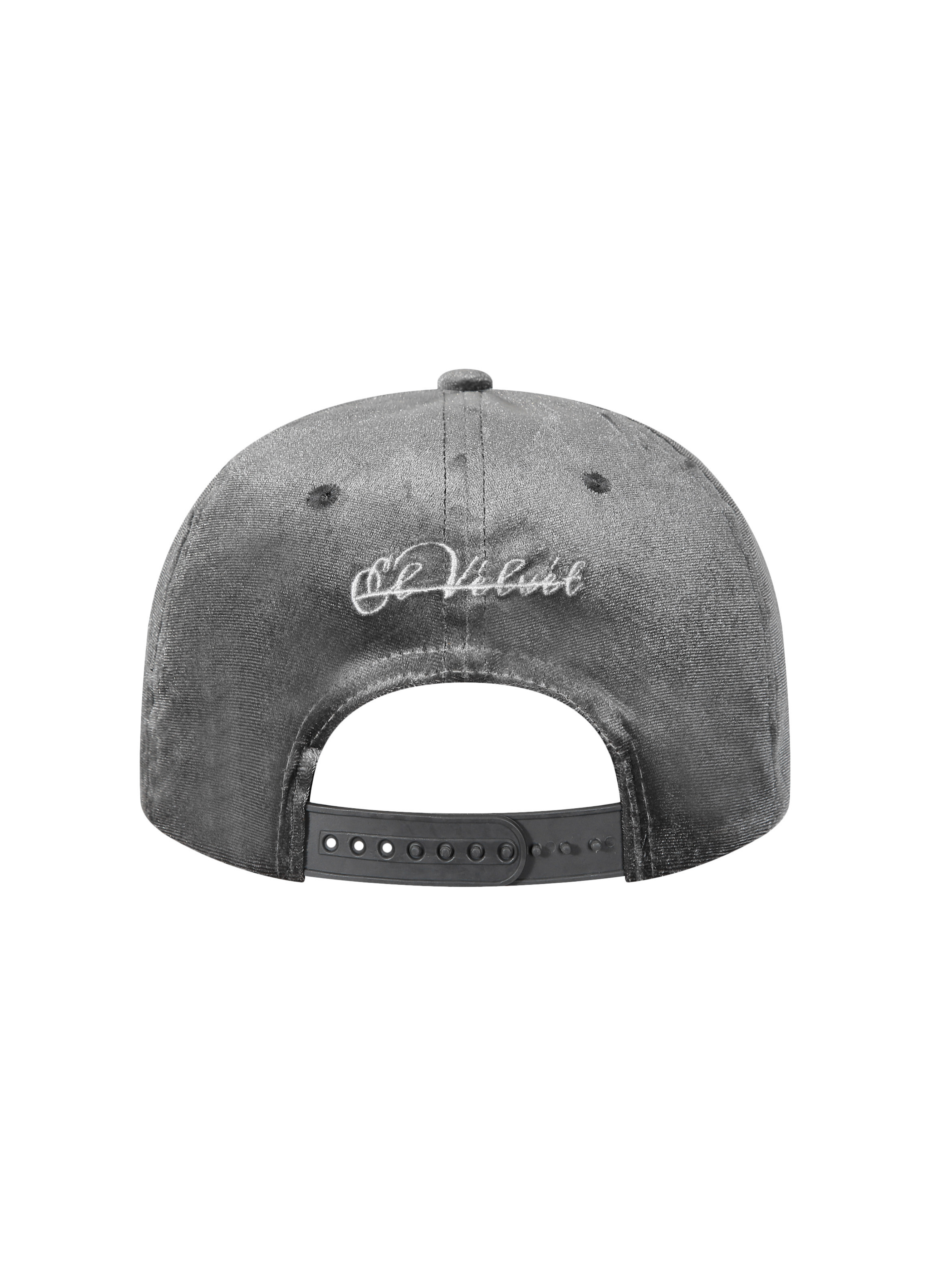 Grey Velvet Cap