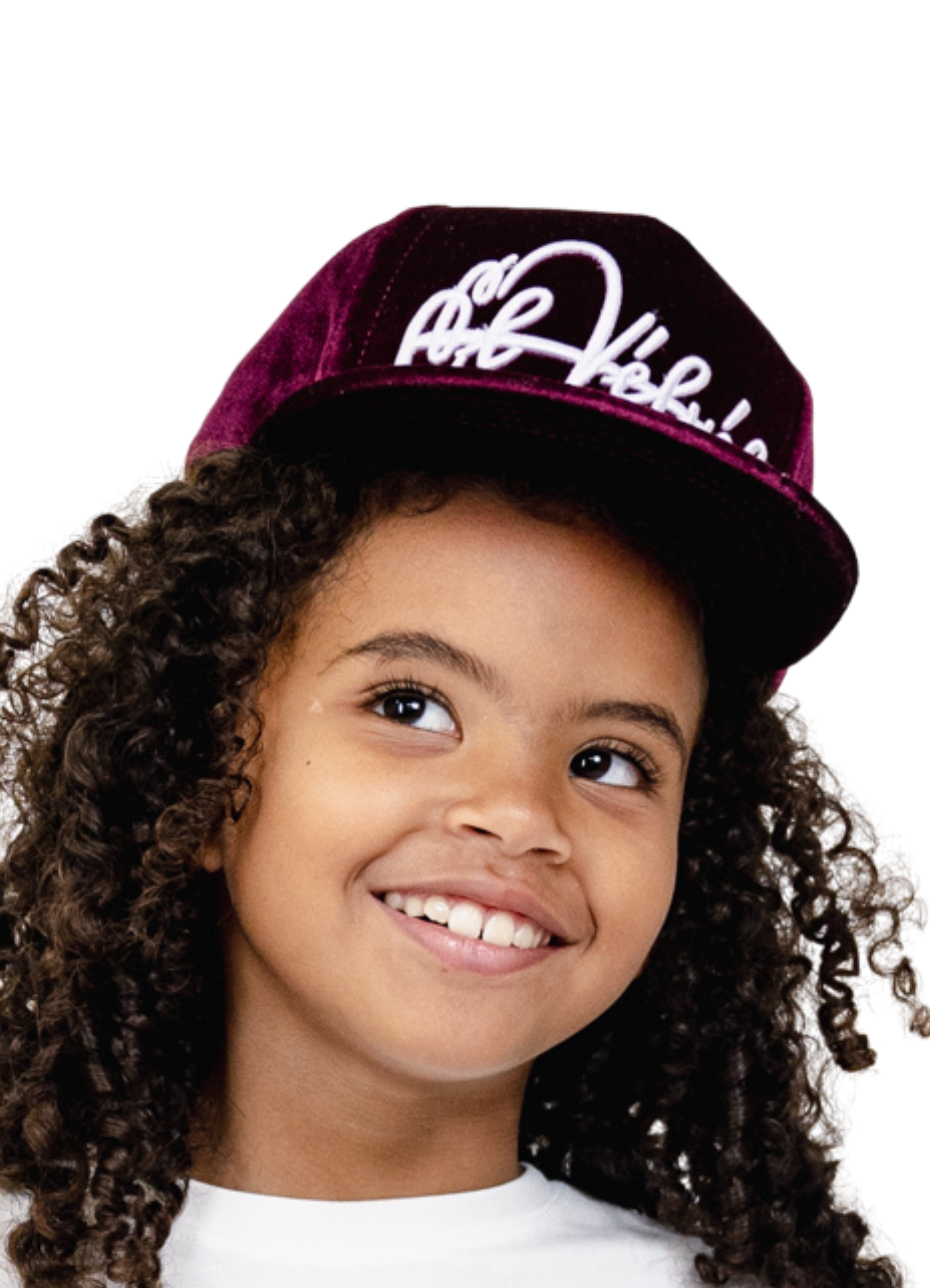 KIDS Burgundy Velvet Cap