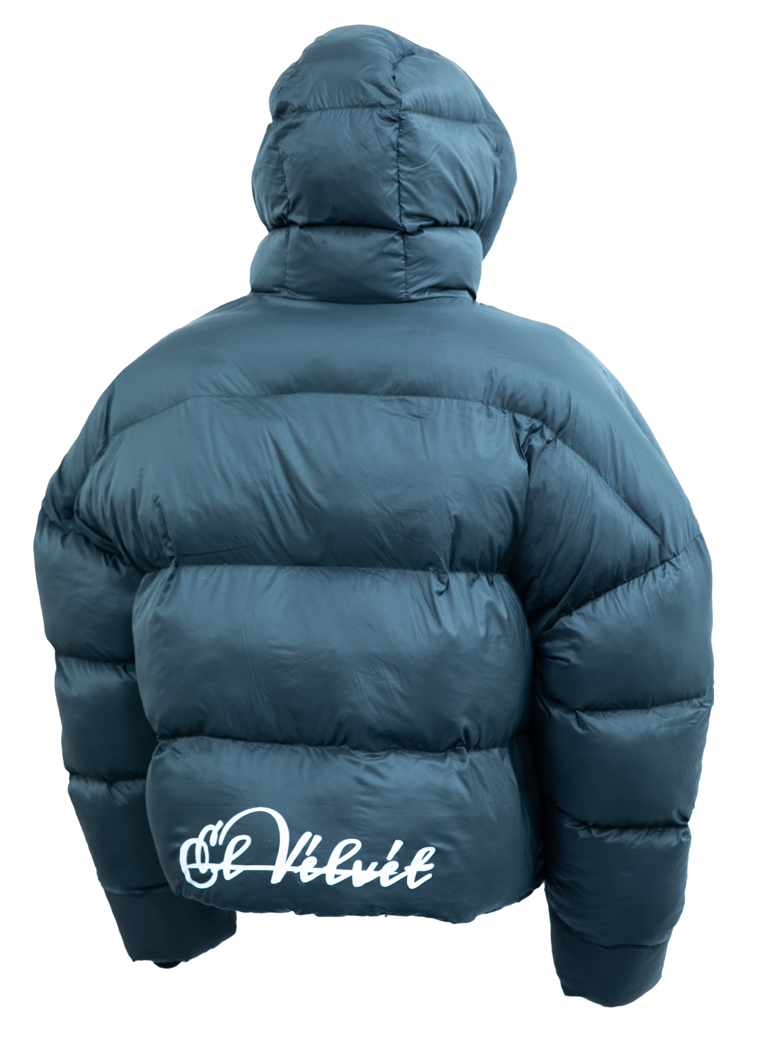 BLACK SHEPHERD CROPPED BUBBLE JACKET