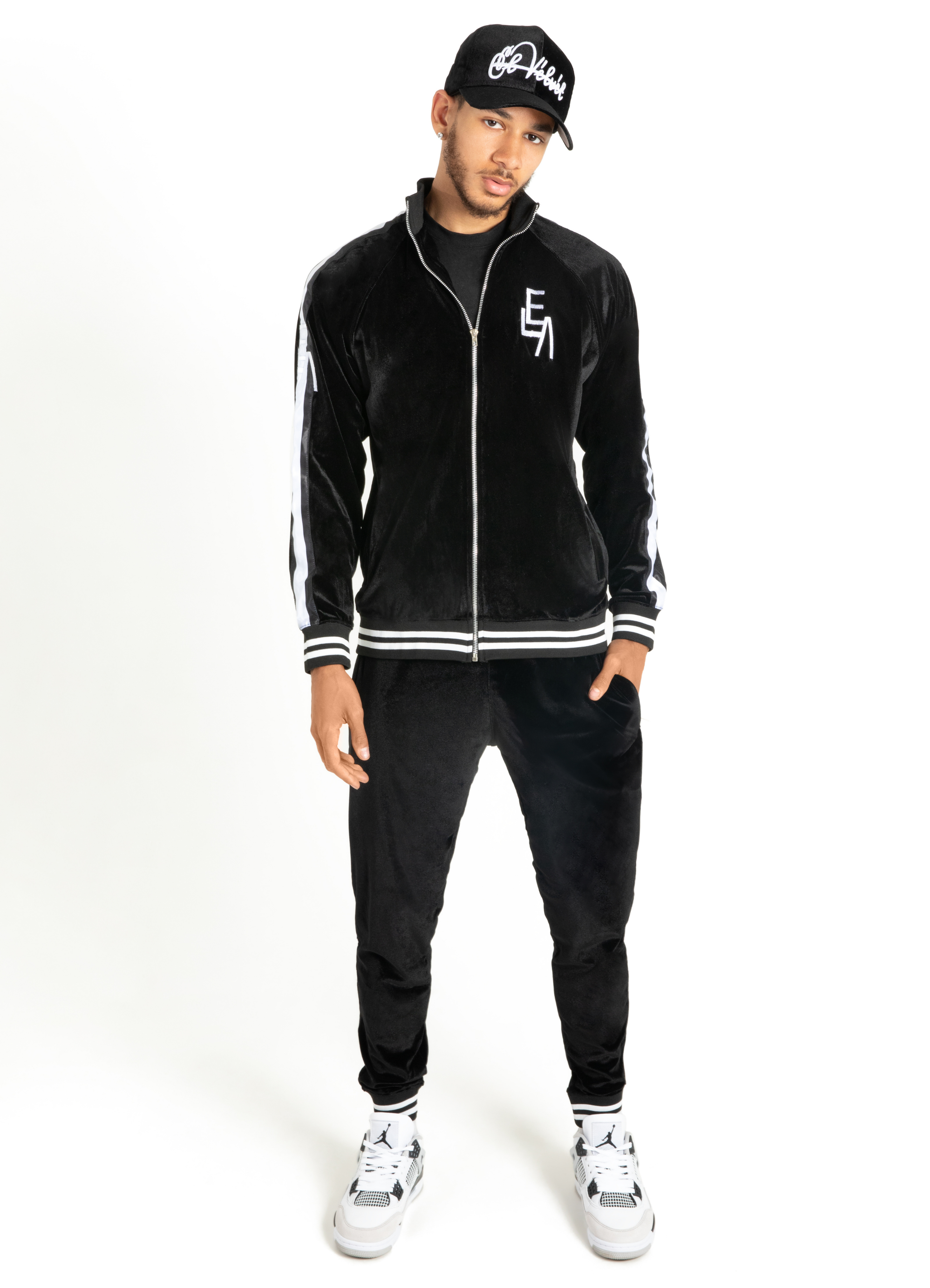 Black \u0026 White Jordan Tracksuit – El Vélvét