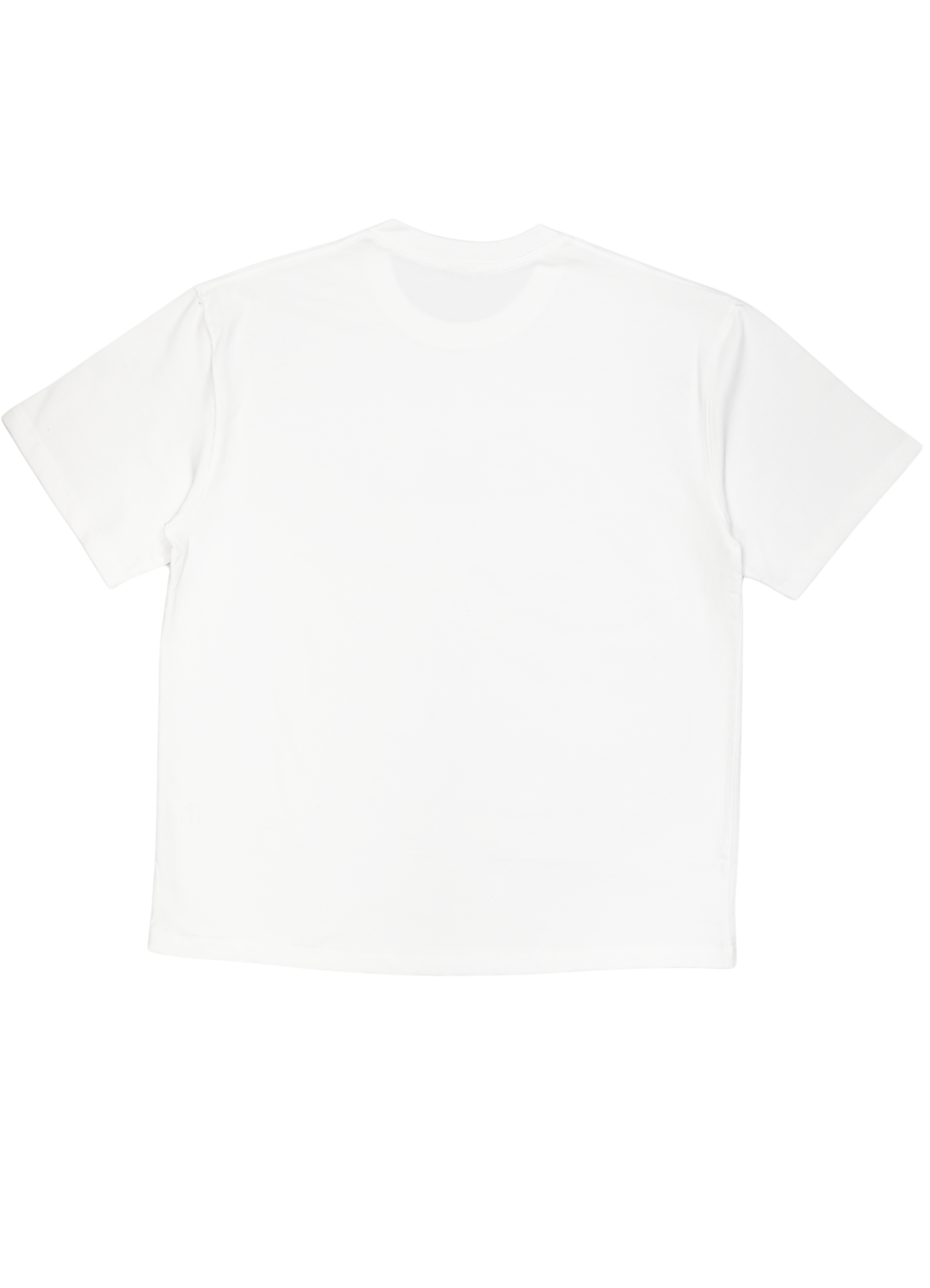 White El Velvet Basic Oversized T Shirt