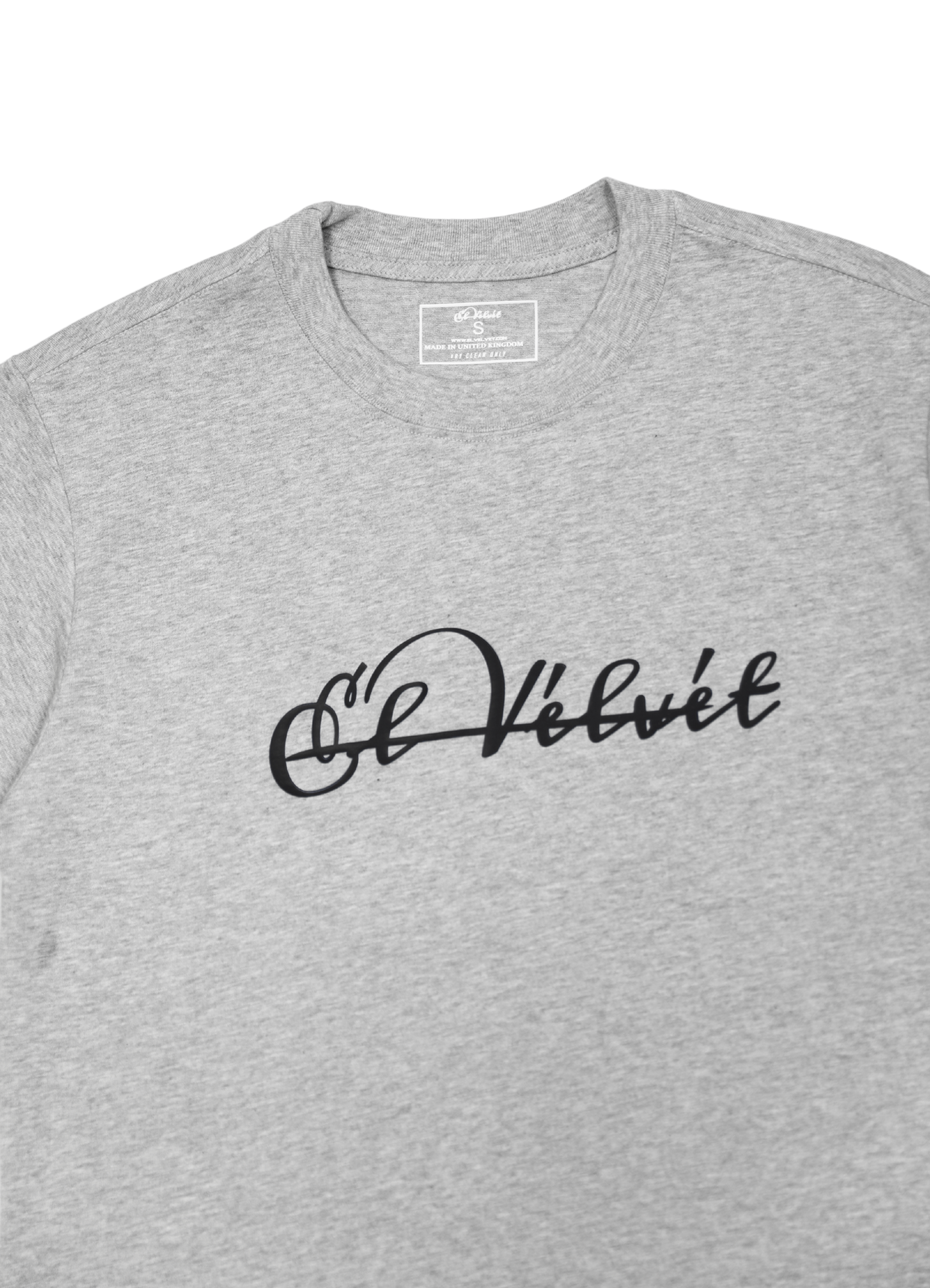 Grey El Velvet Basic Oversized T Shirt