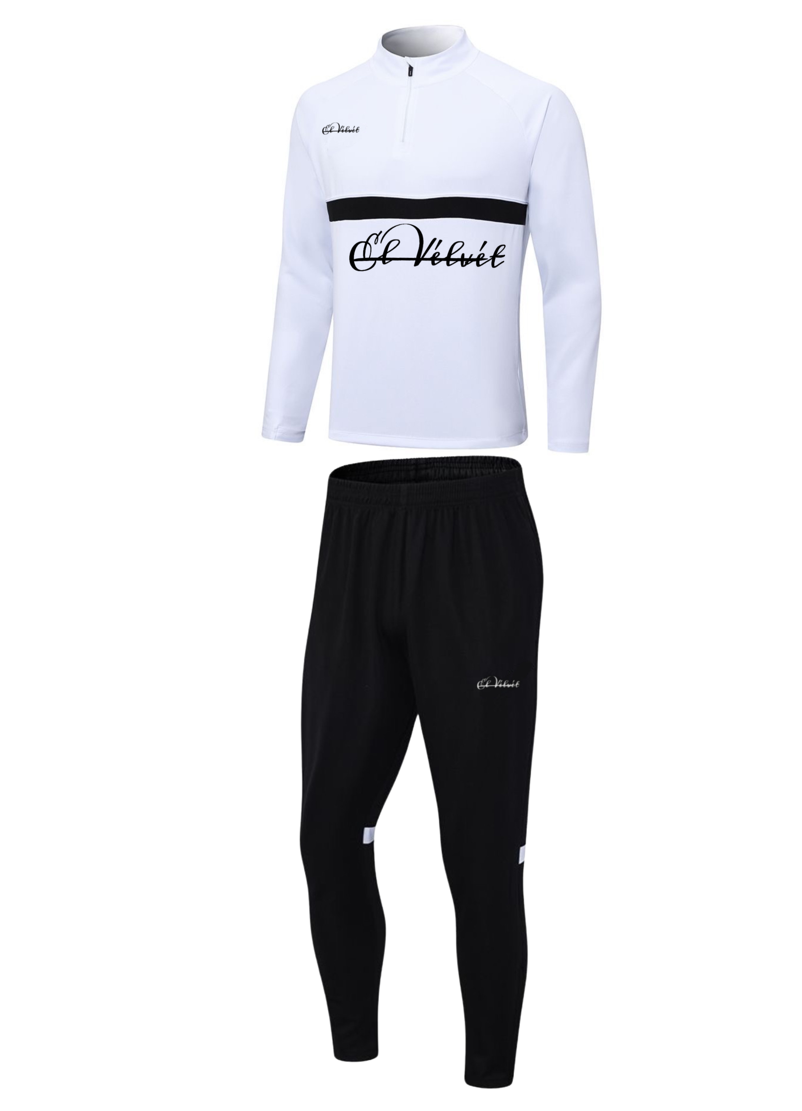 White & Black 'SAM' Active Tracksuit