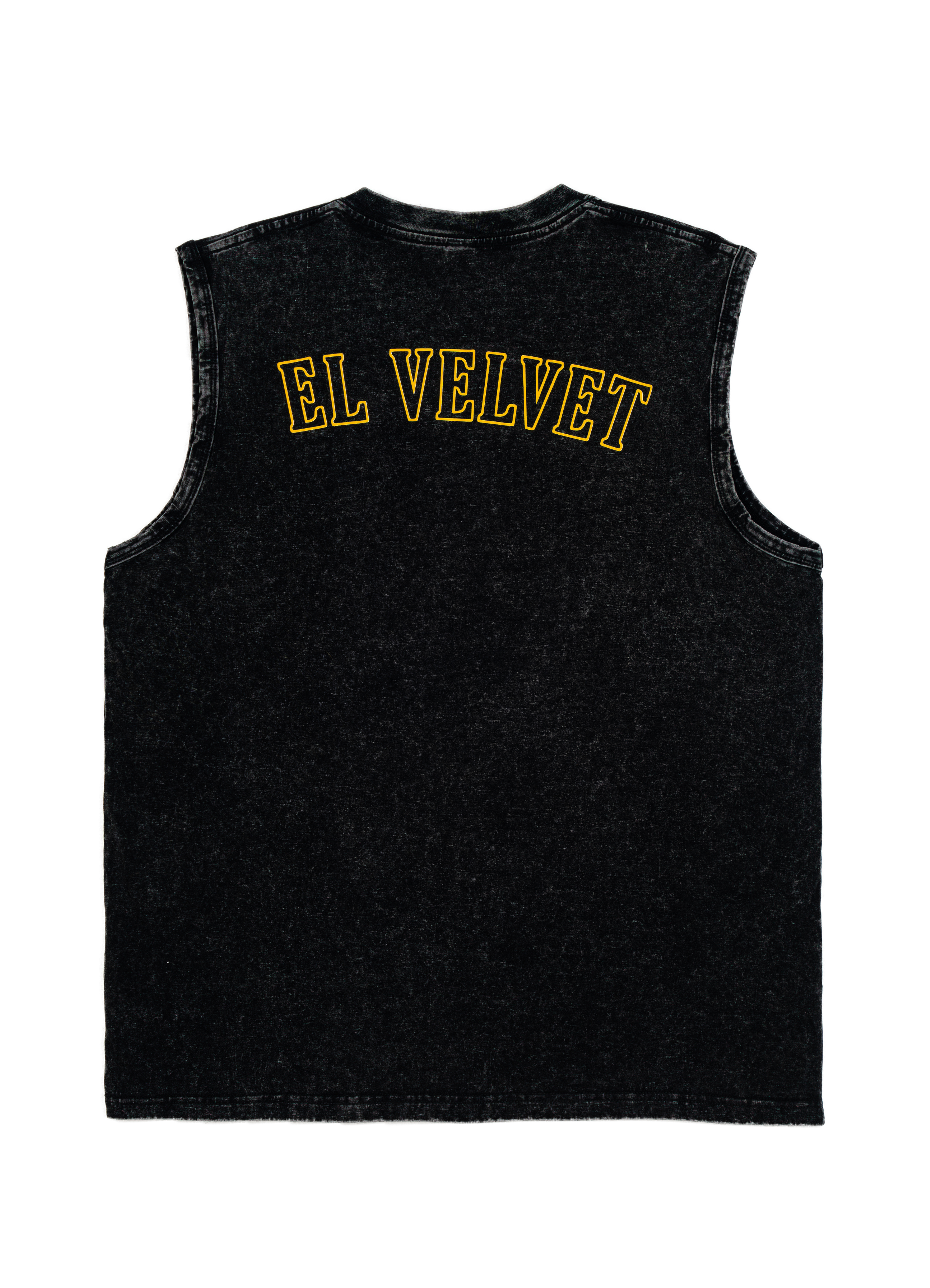 Black Washed 'STUPID CUPID' Graphic Sleeveless Top