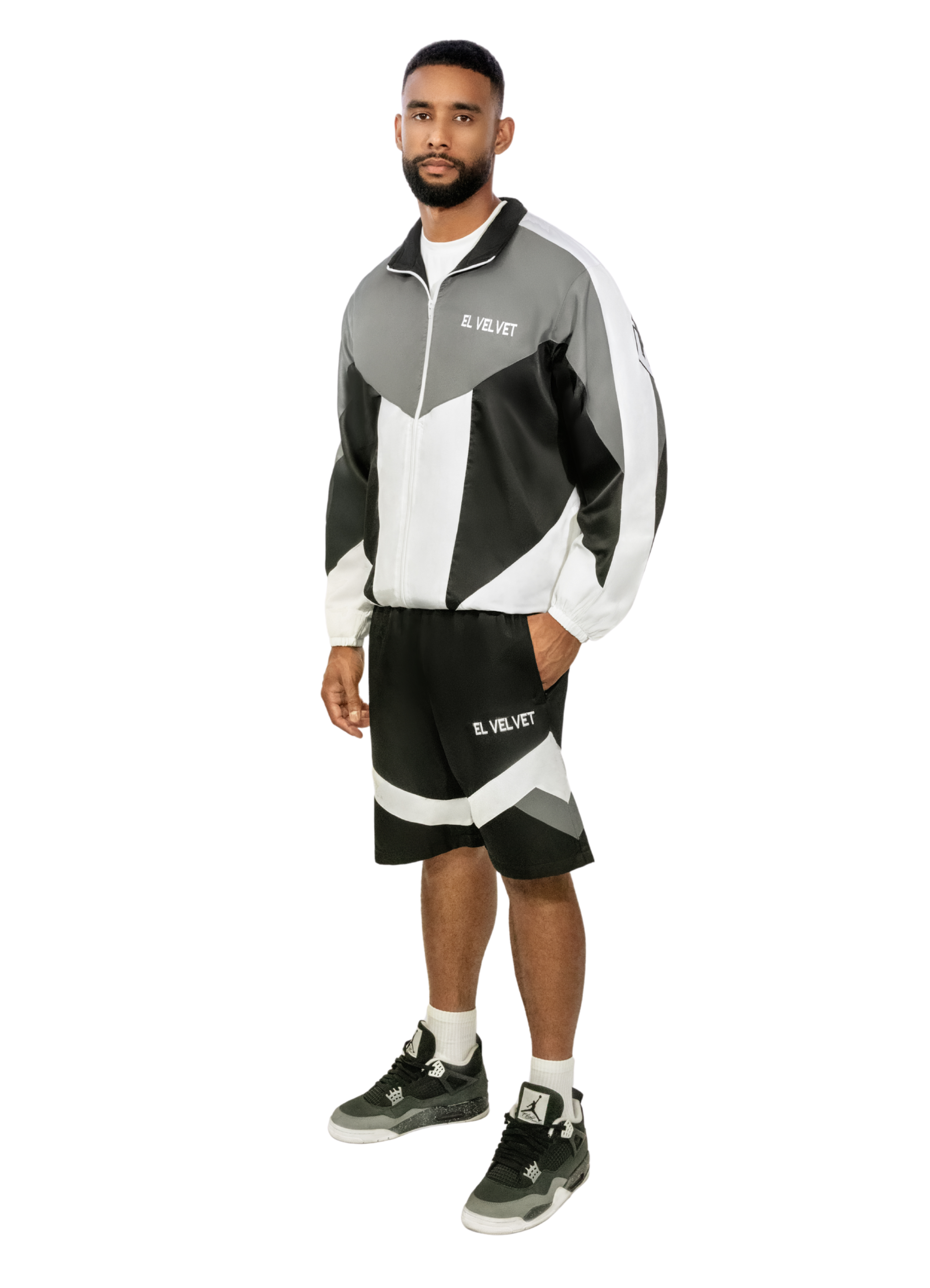 ISAZ White & Black Short set