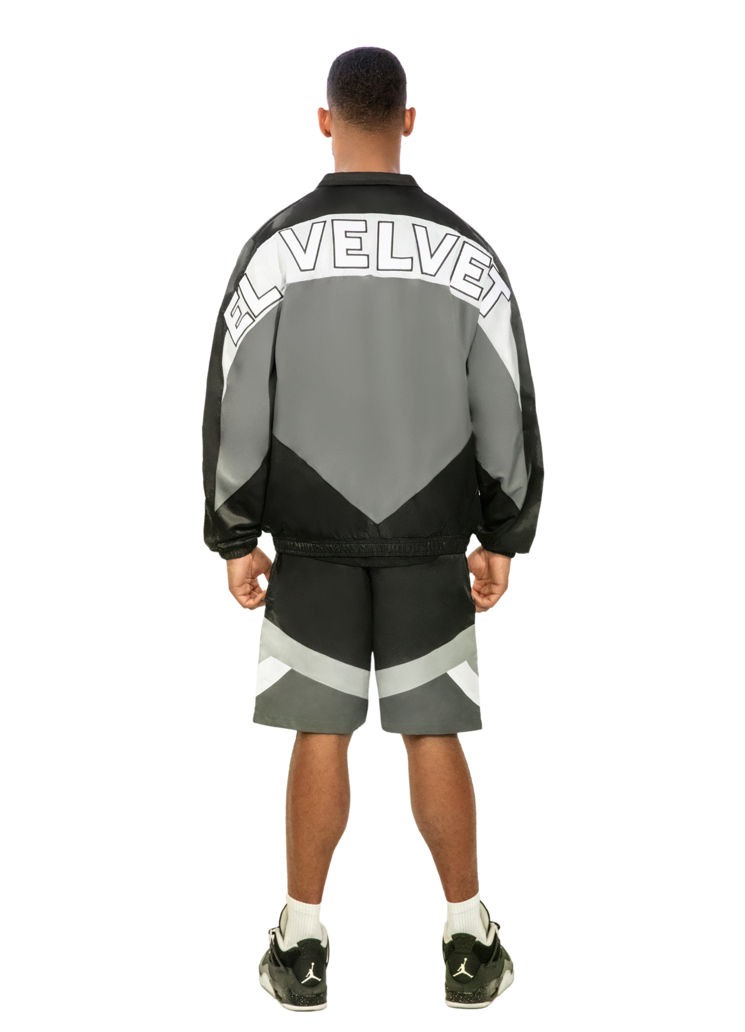 ISAZ Grey & Black Short Set