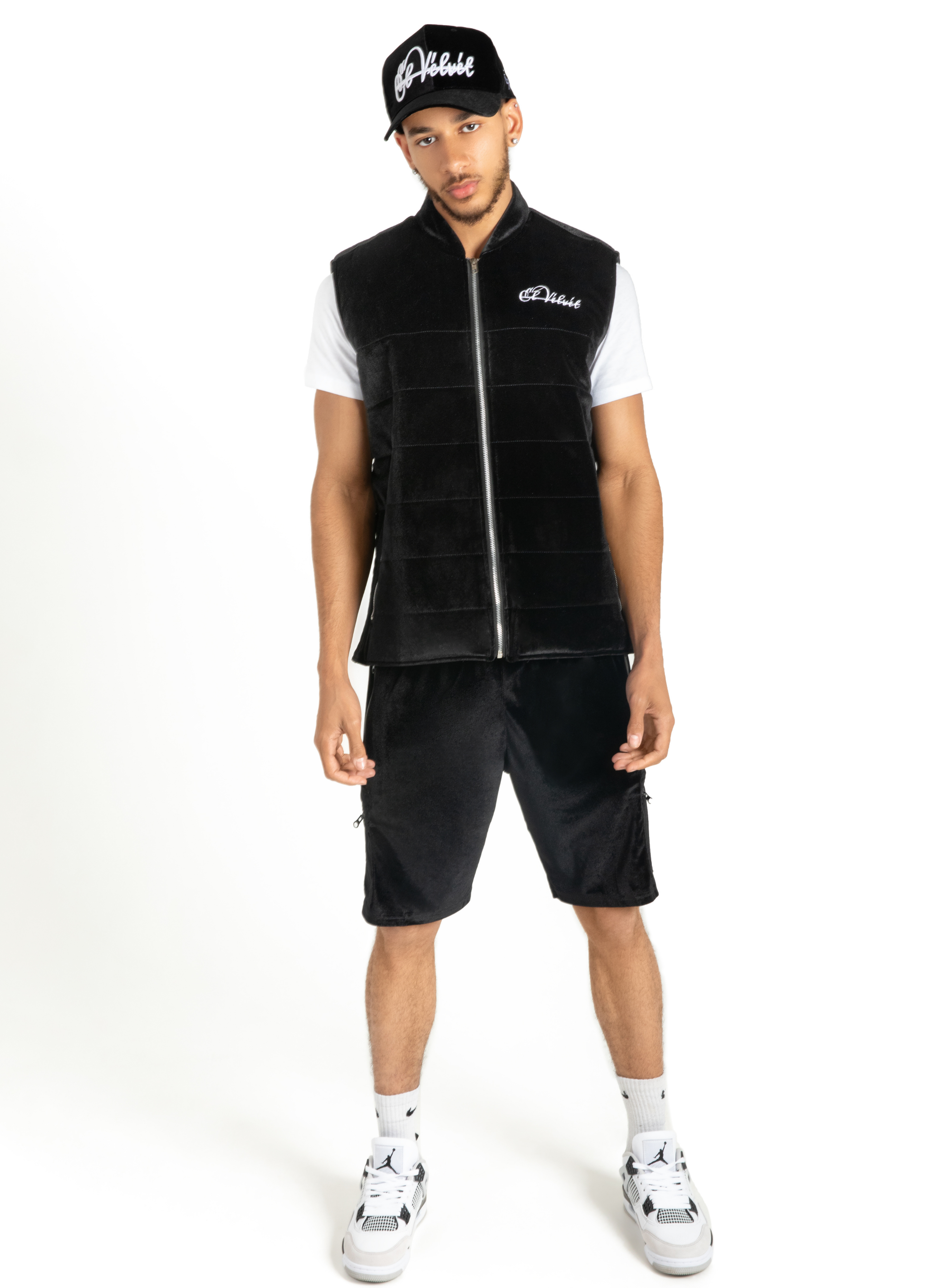 Black Velvet DAVE Full Short Set