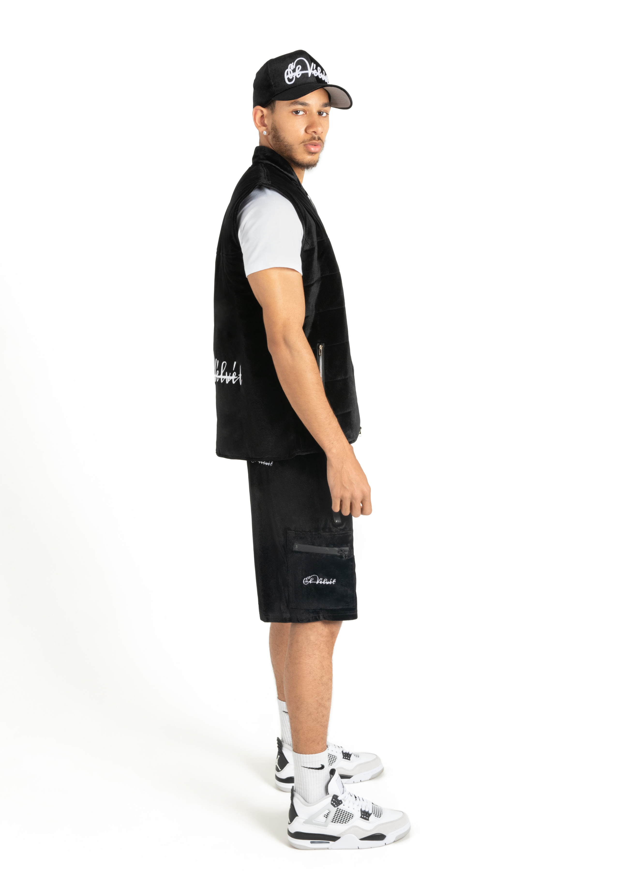 Black Velvet DAVE Full Short Set