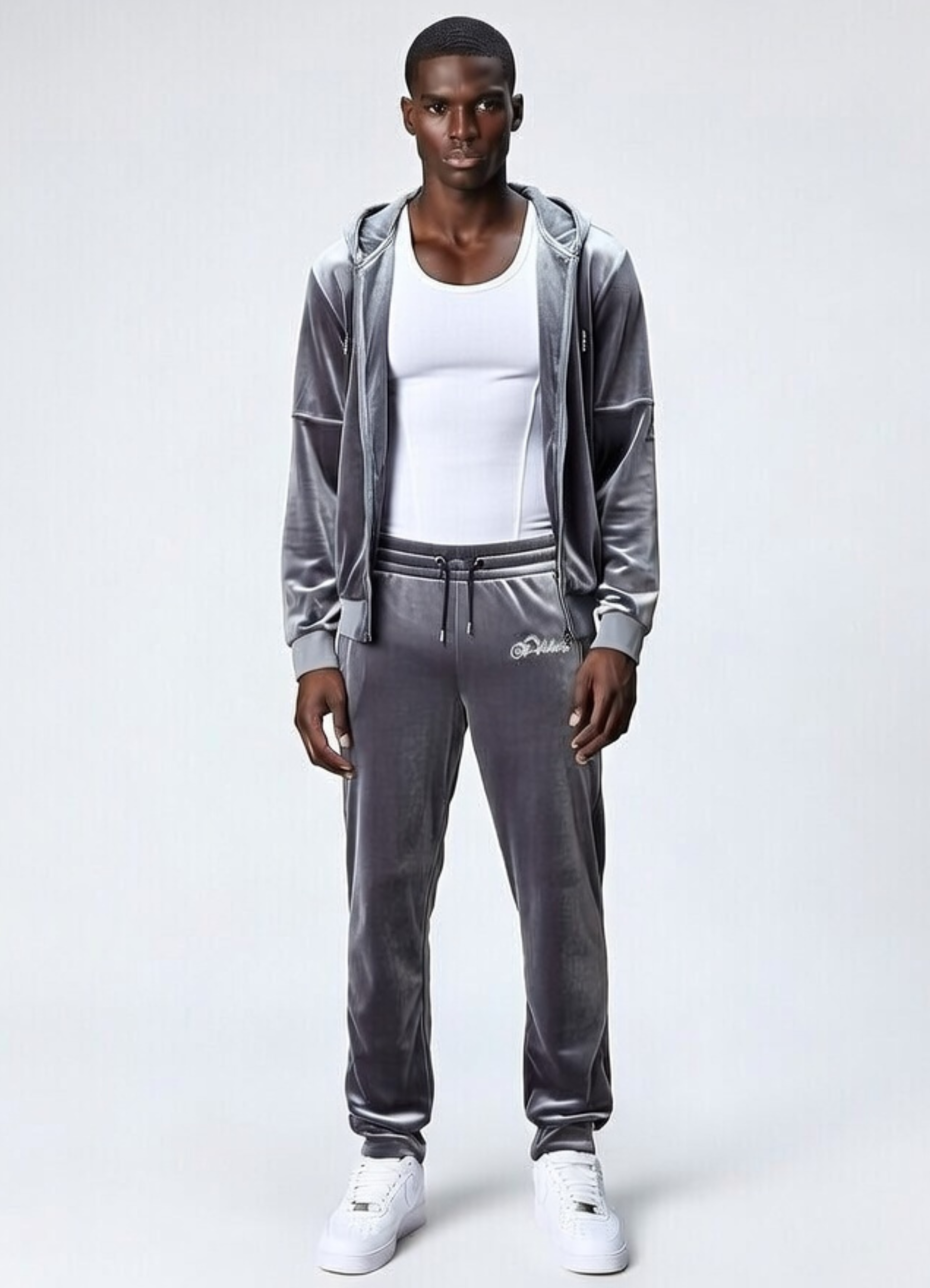 Grey Vélvét Full Tracksuit