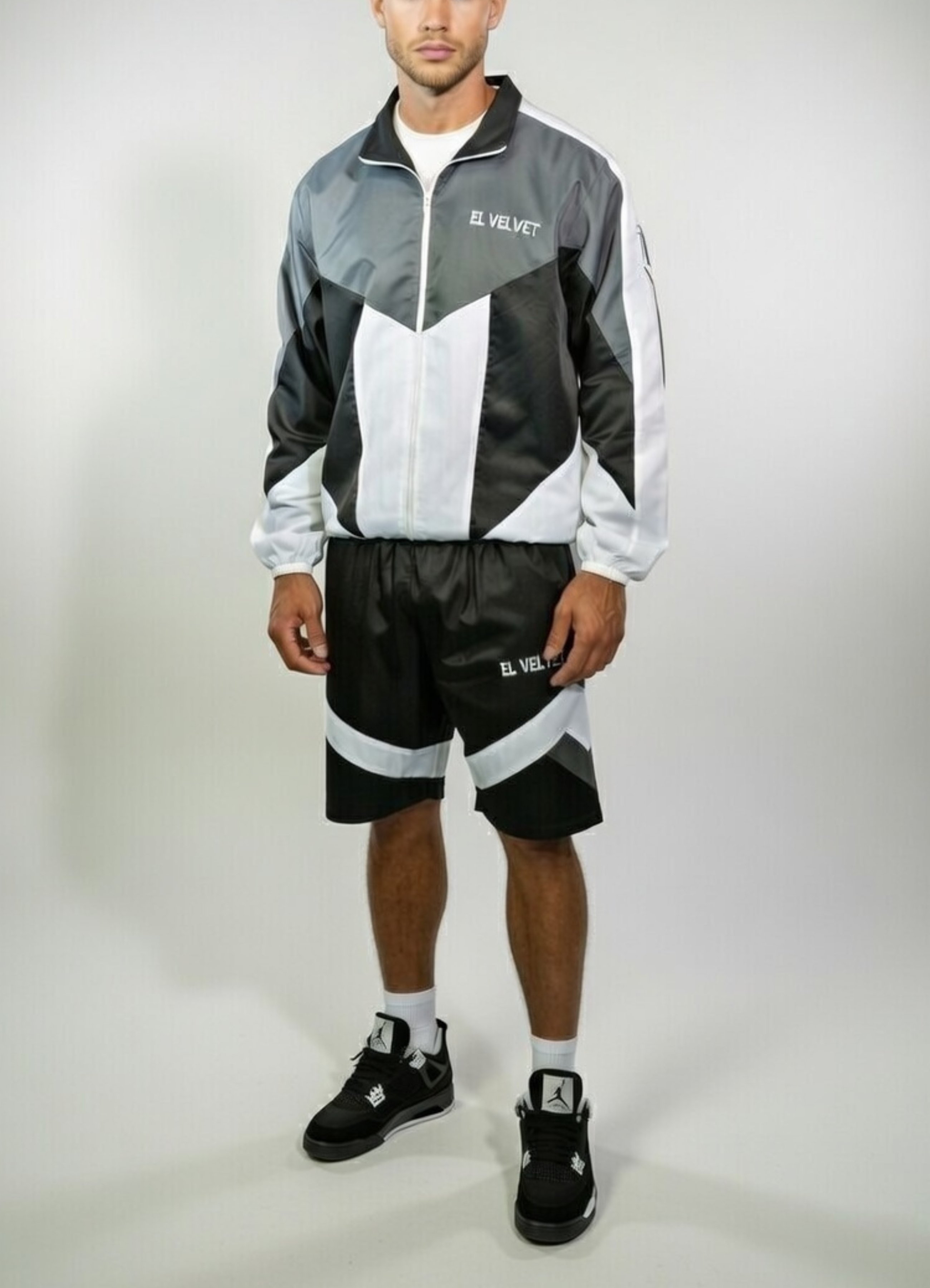 ISAZ White & Black Short set