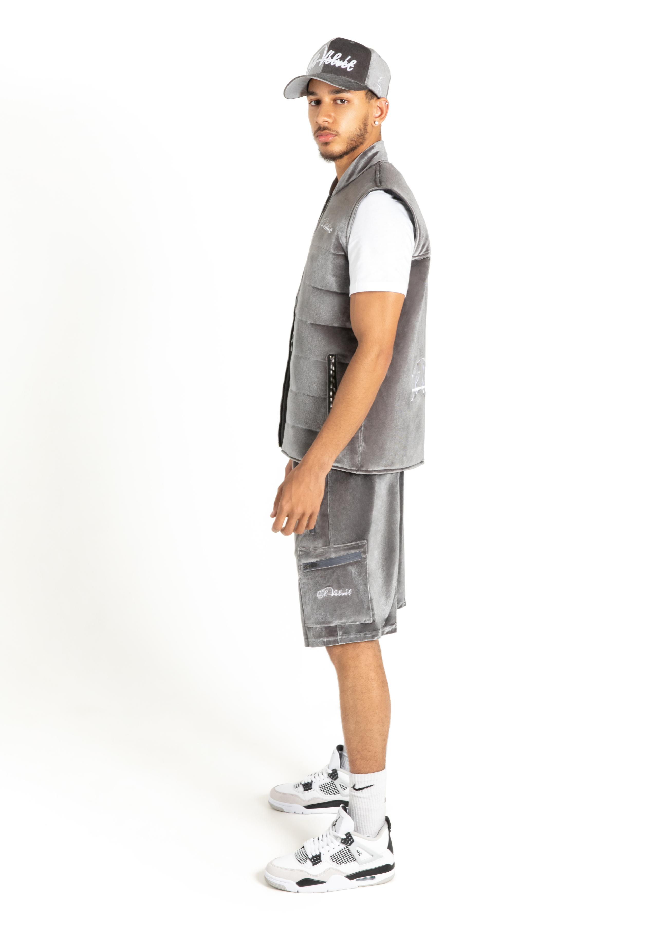 Grey Velvet DAVE Full Short Set