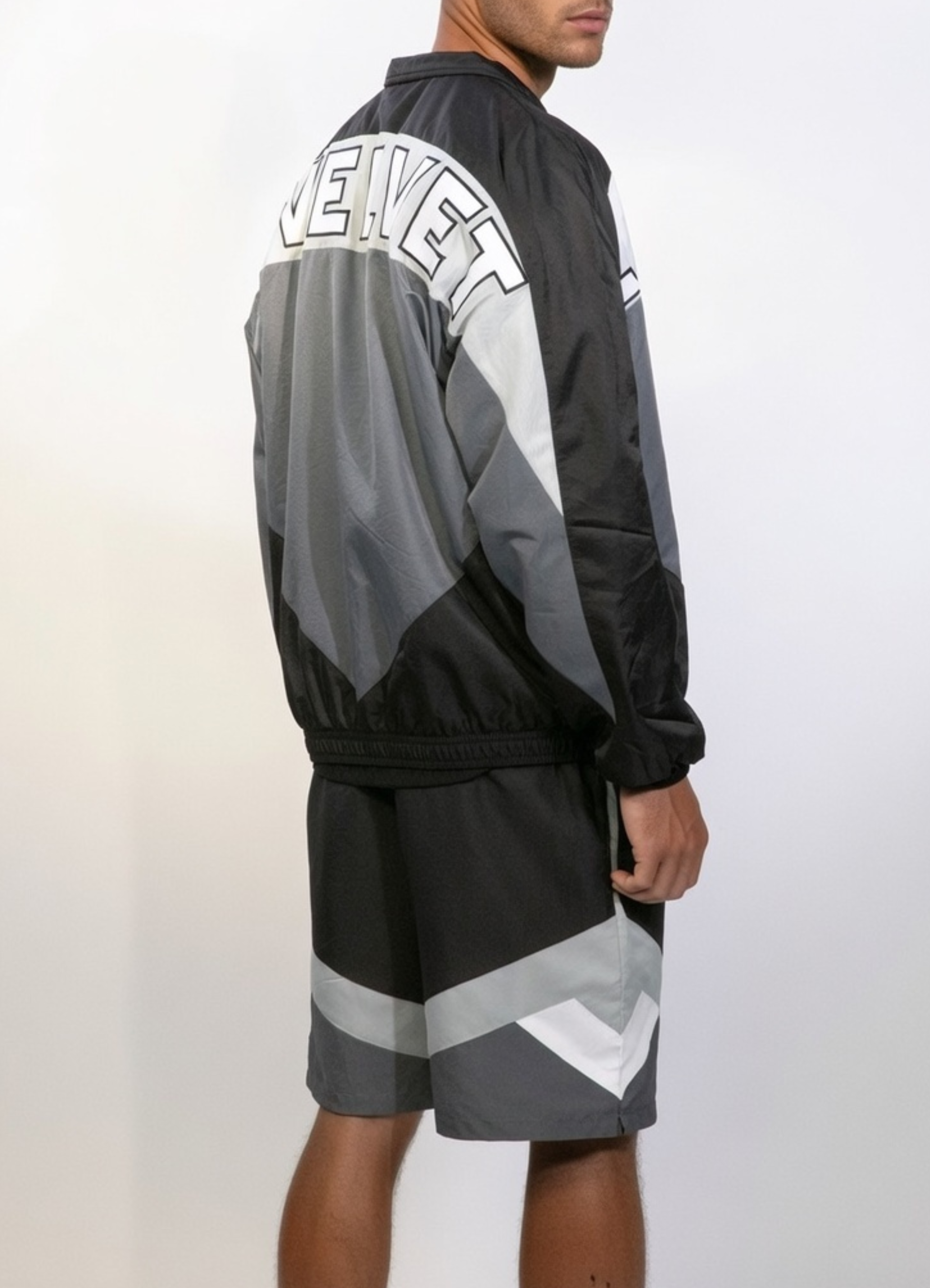 ISAZ Grey & Black Short Set