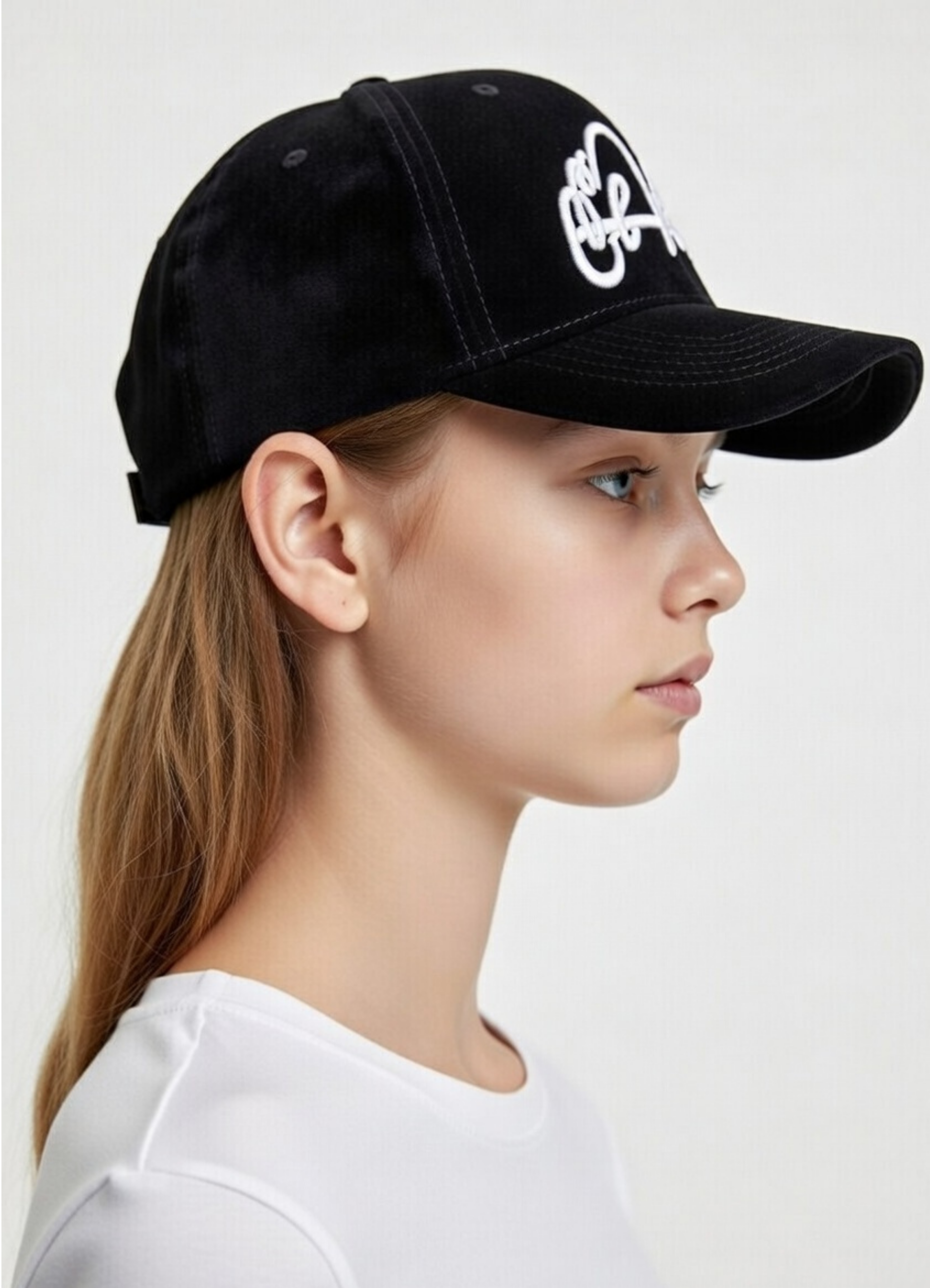 KIDS Black Velvet Cap