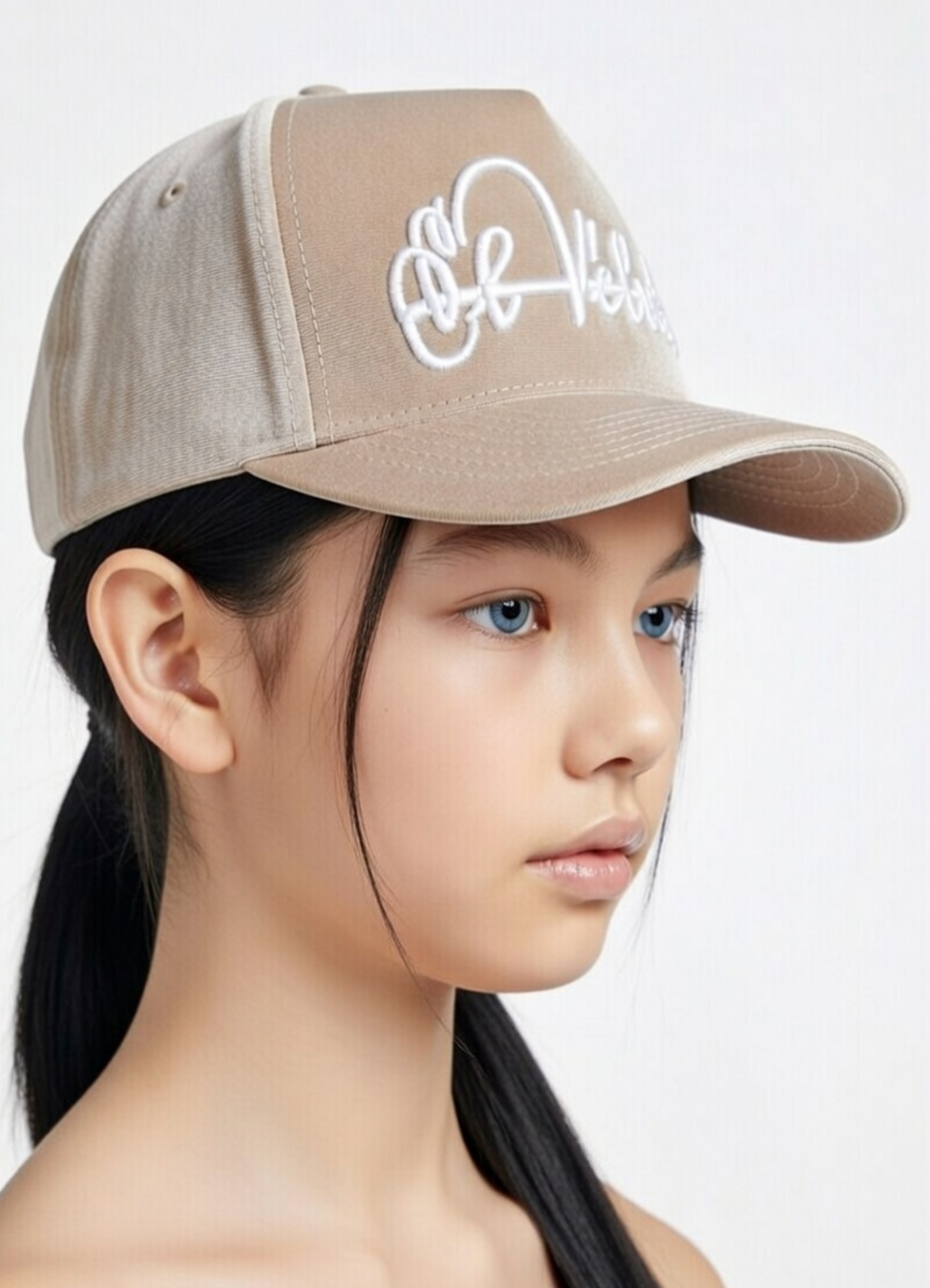 KIDS Biege Velvet Cap