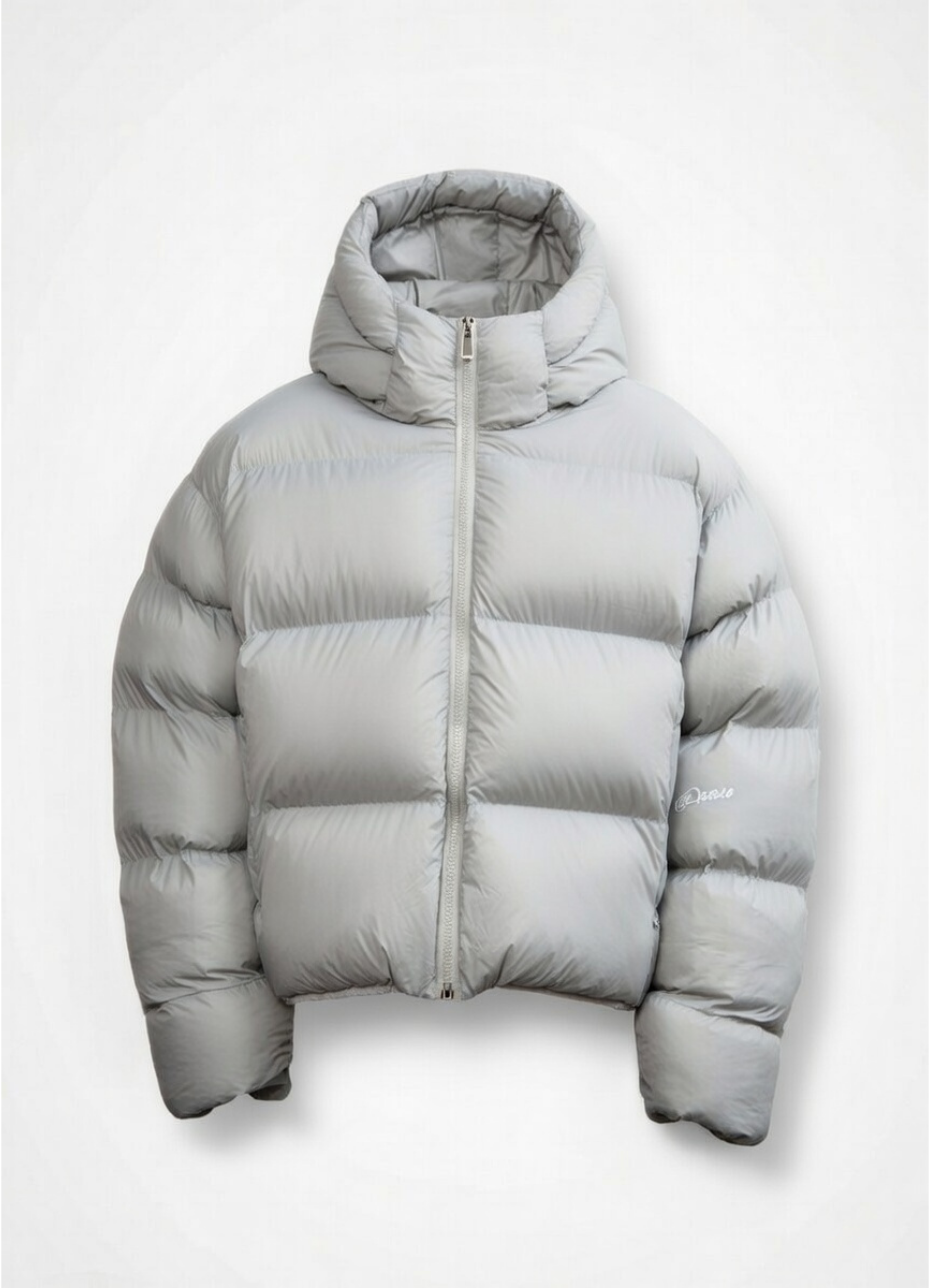 GREY SHEPHERD CROPPED BUBBLE JACKET