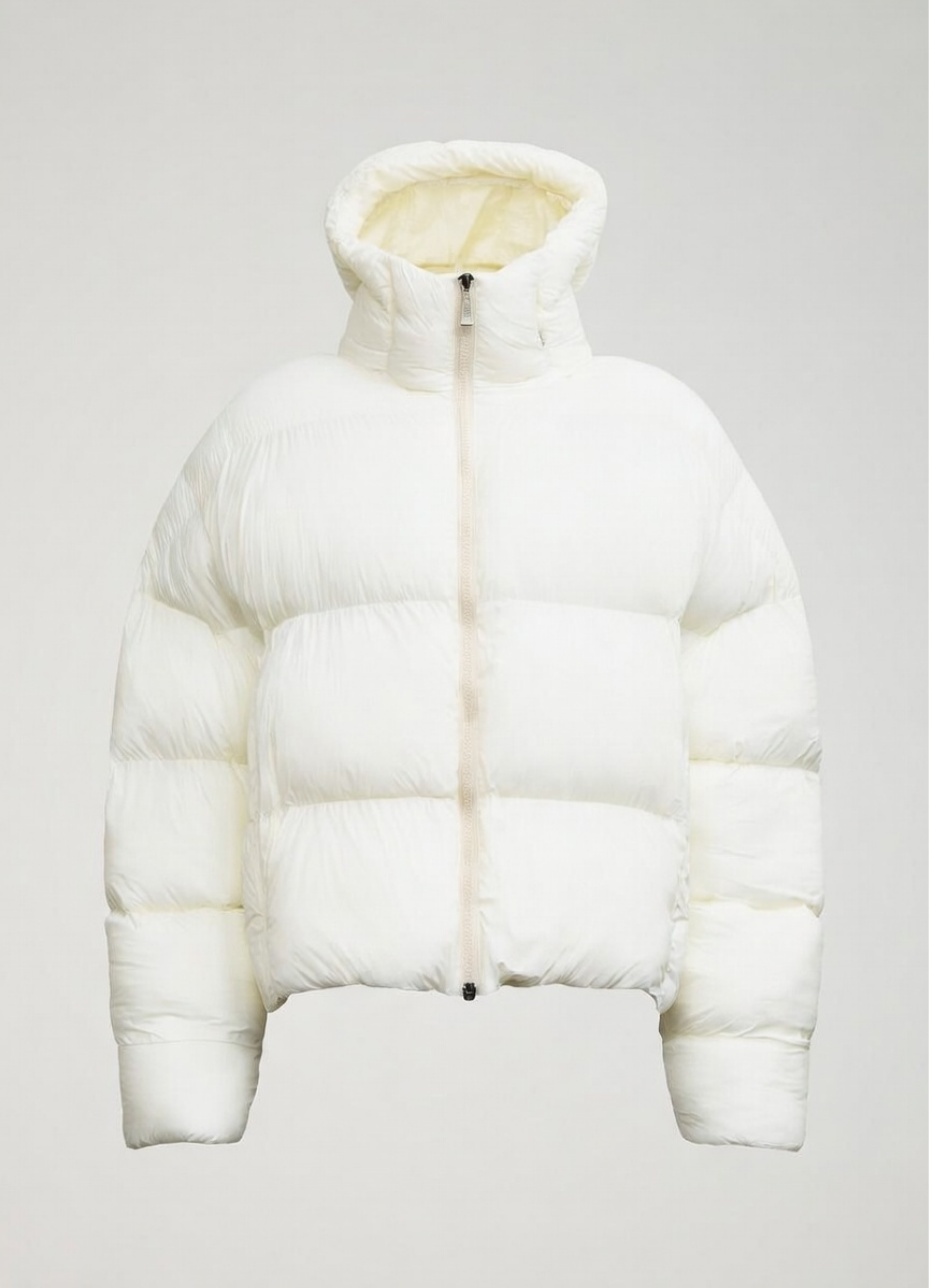 IVORY SHEPHERD CROPPED BUBBLE JACKET