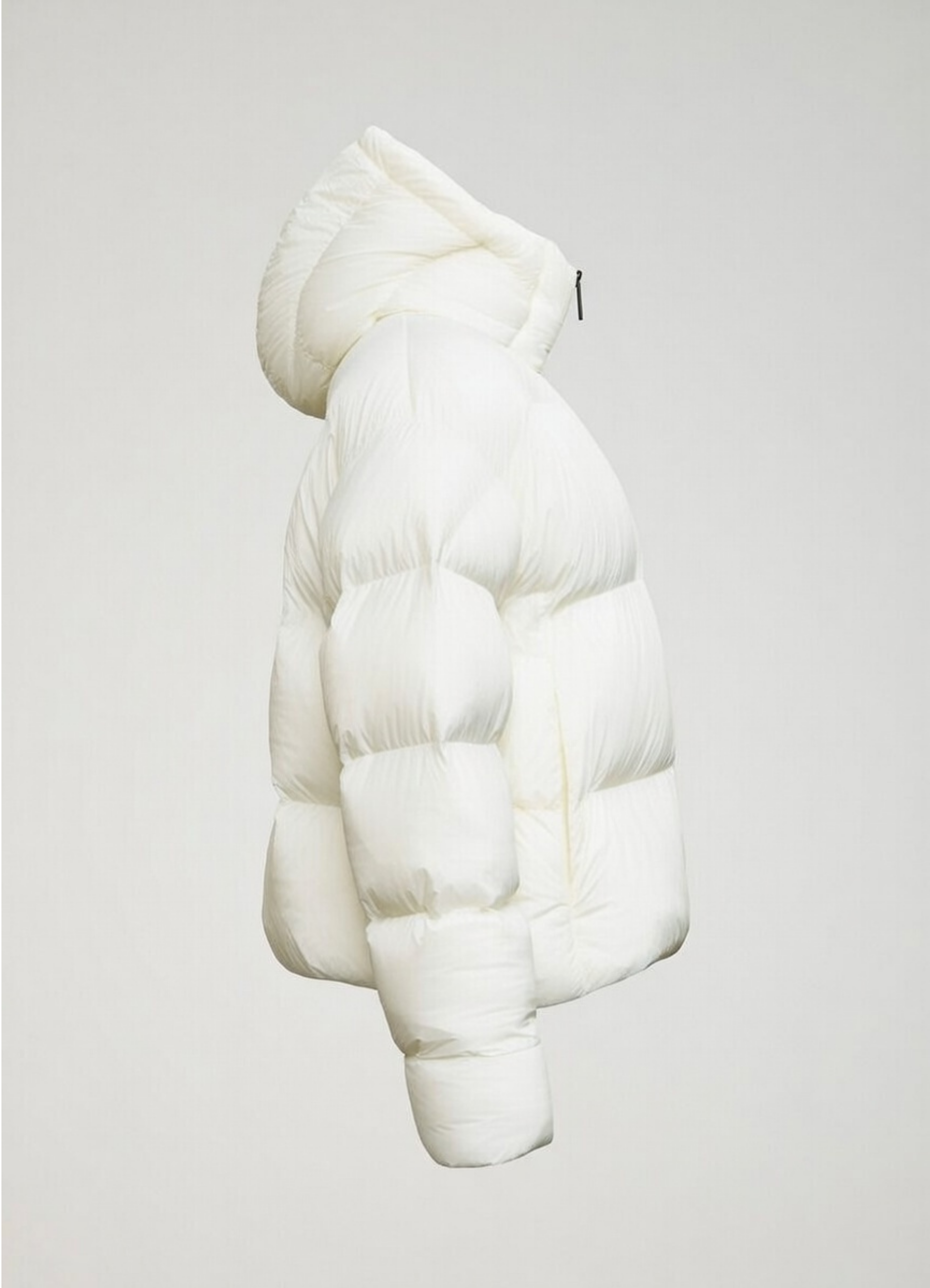 IVORY SHEPHERD CROPPED BUBBLE JACKET