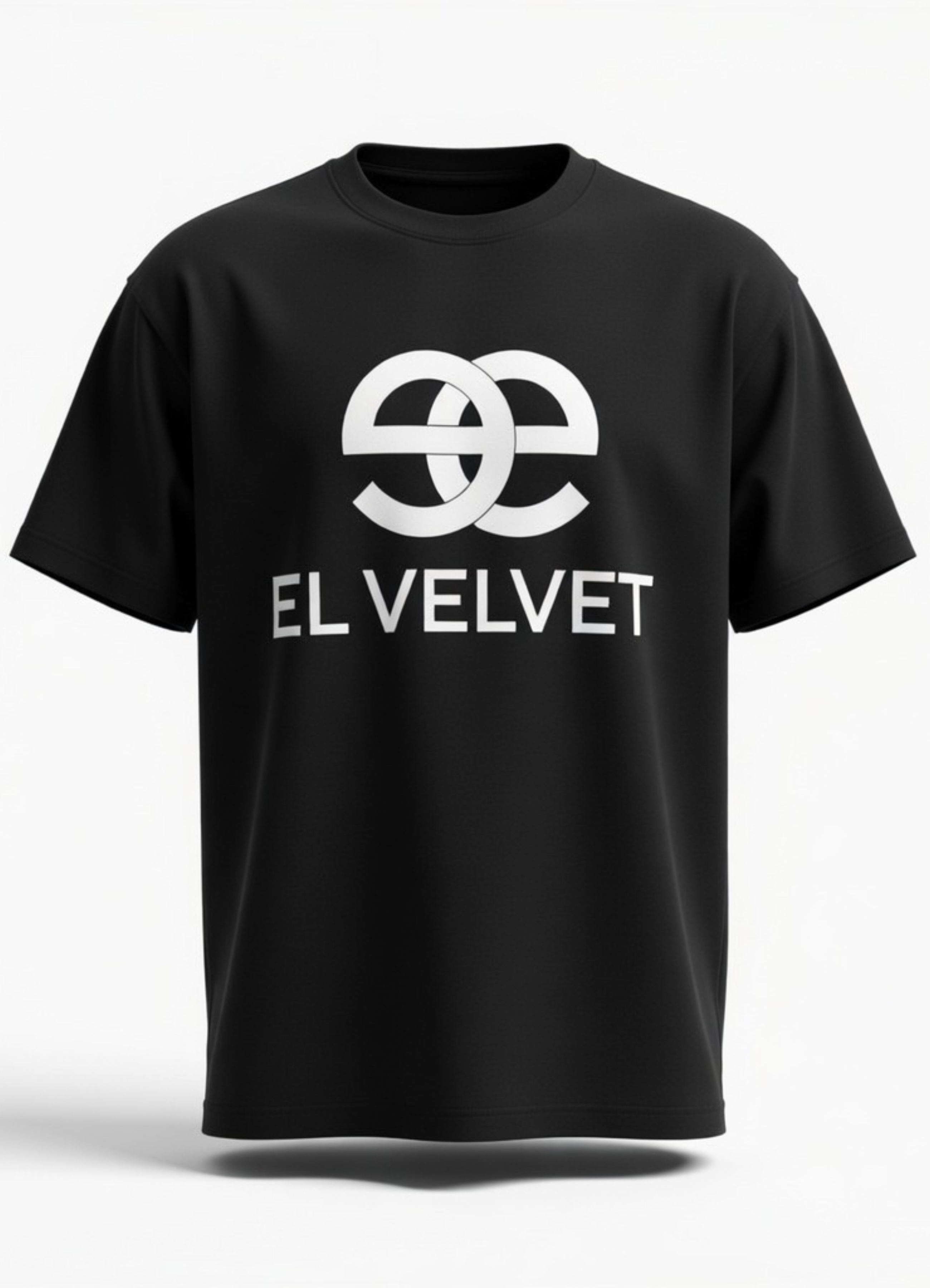 Men - Black El Velvet Elegant Basic T Shirt