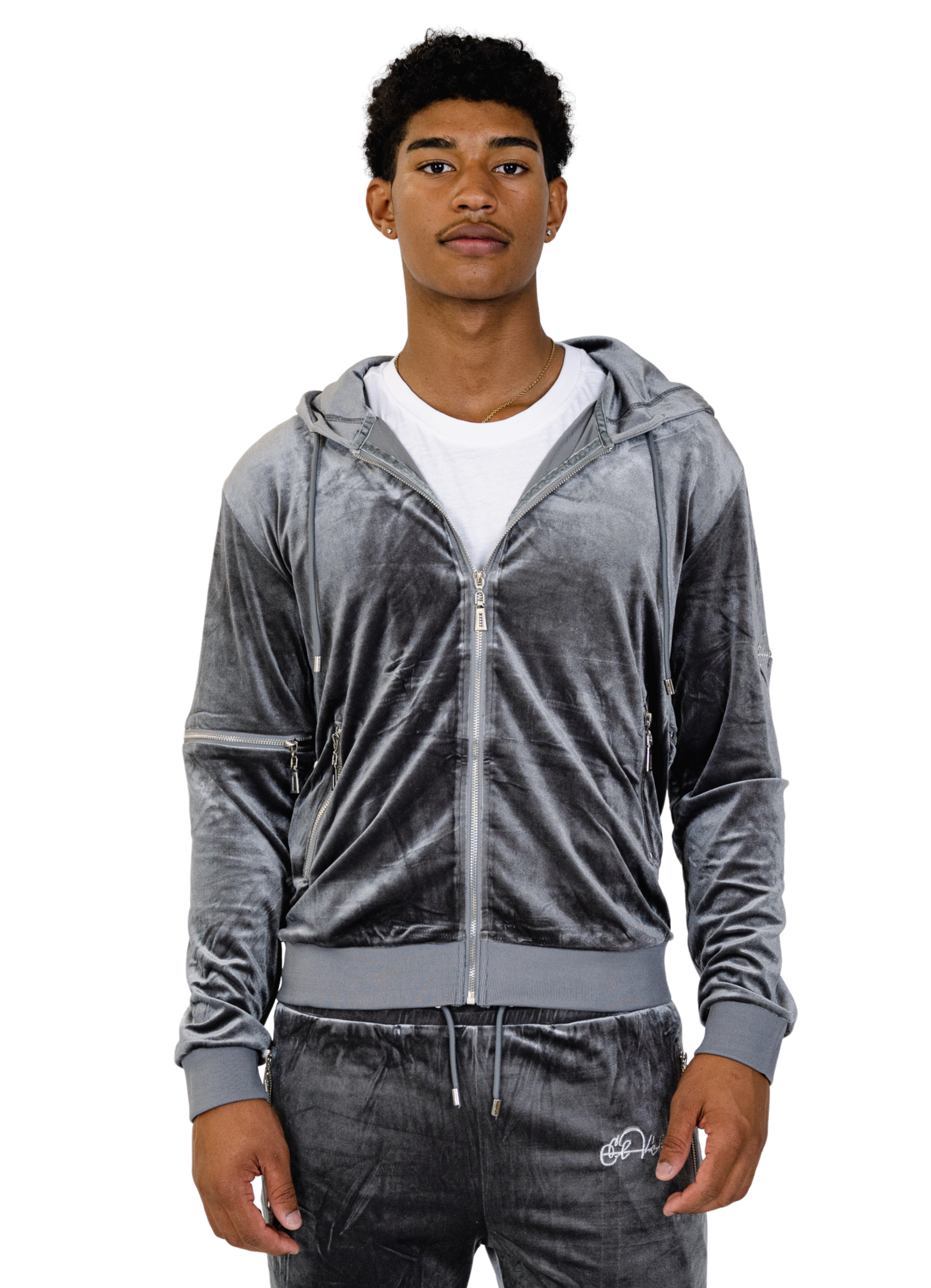 Grey Vélvét Full Tracksuit