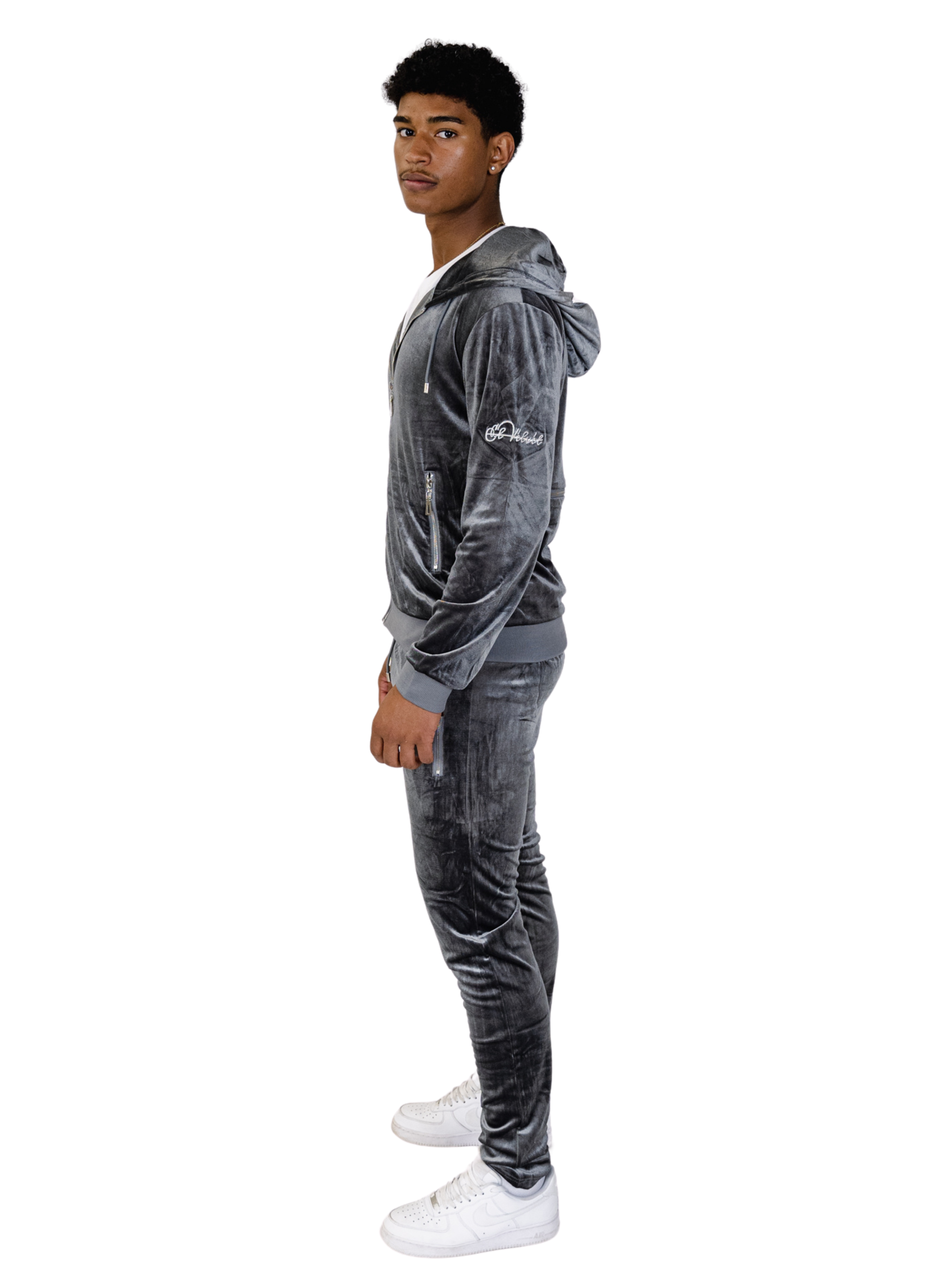 Grey Vélvét Full Tracksuit