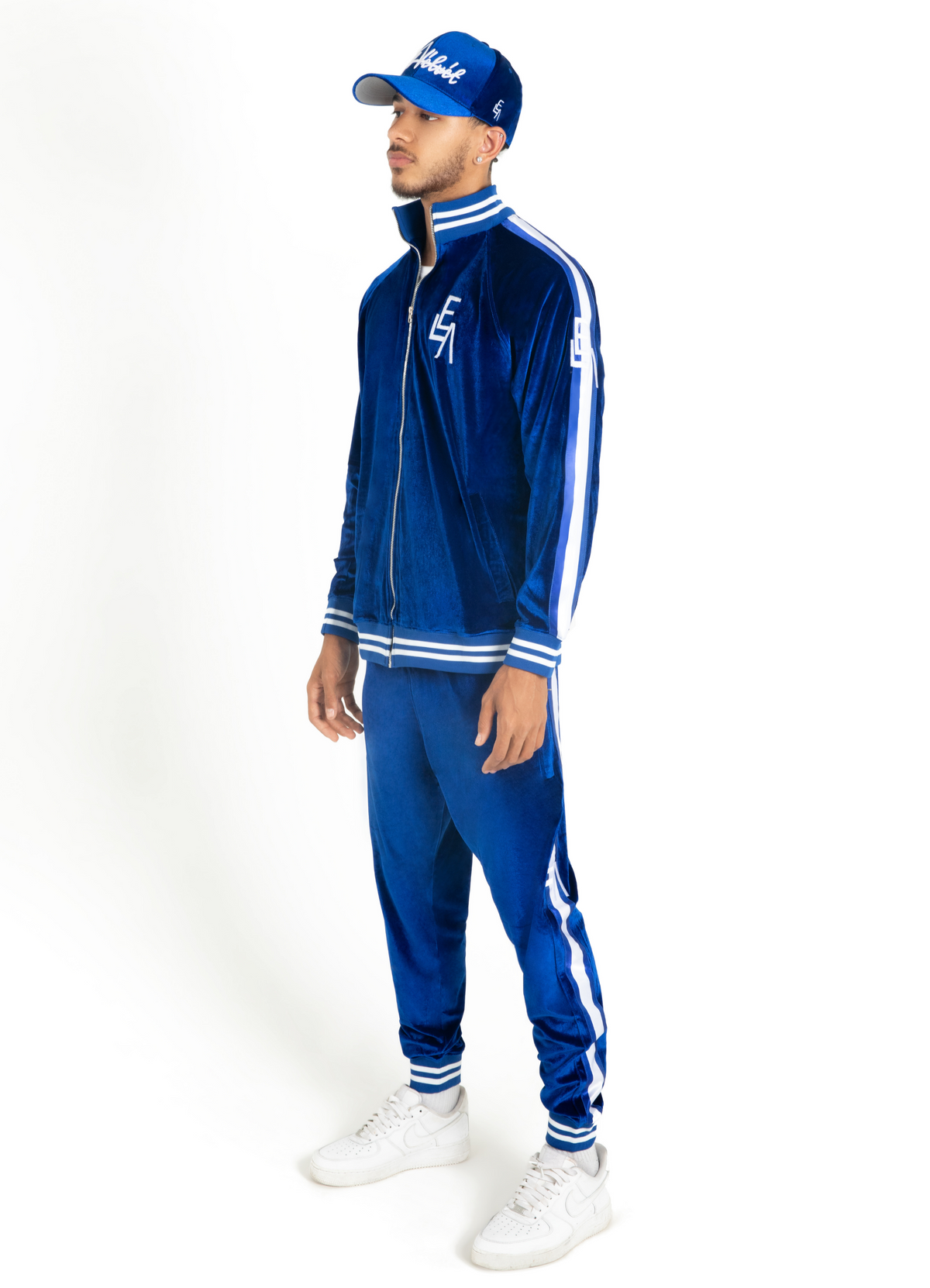 Royal Blue White Jordan Tracksuit El Velvet