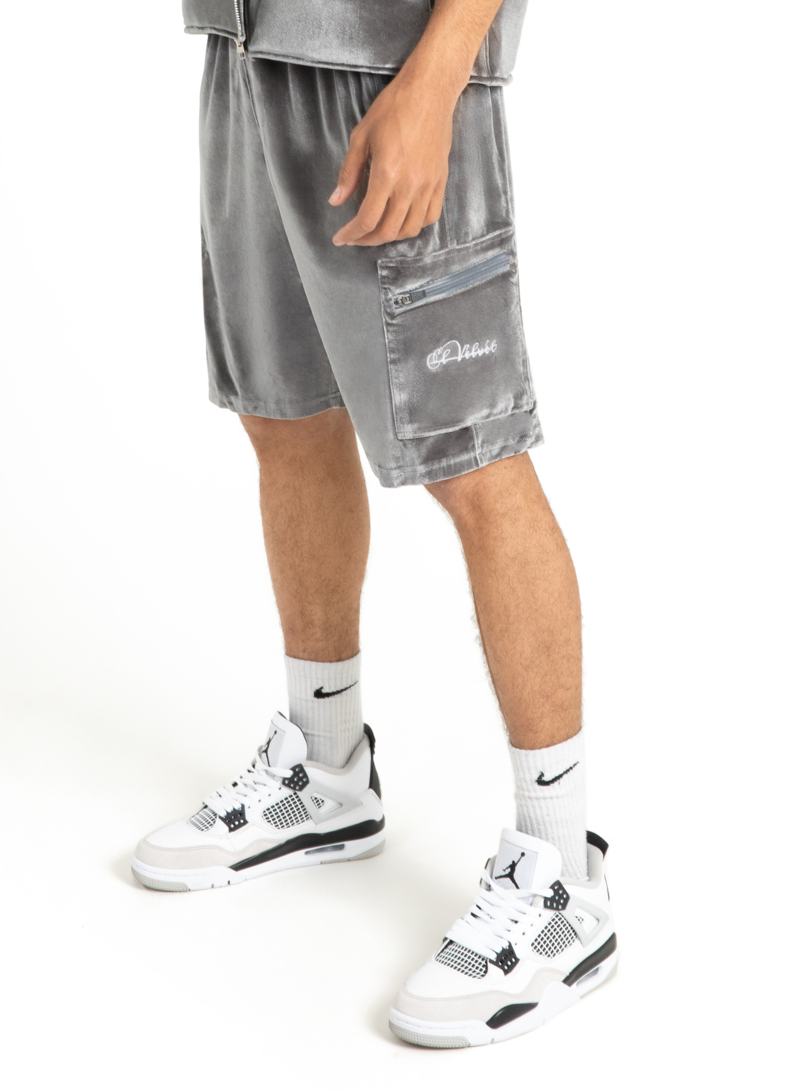 Grey Velvet DAVE Full Short Set