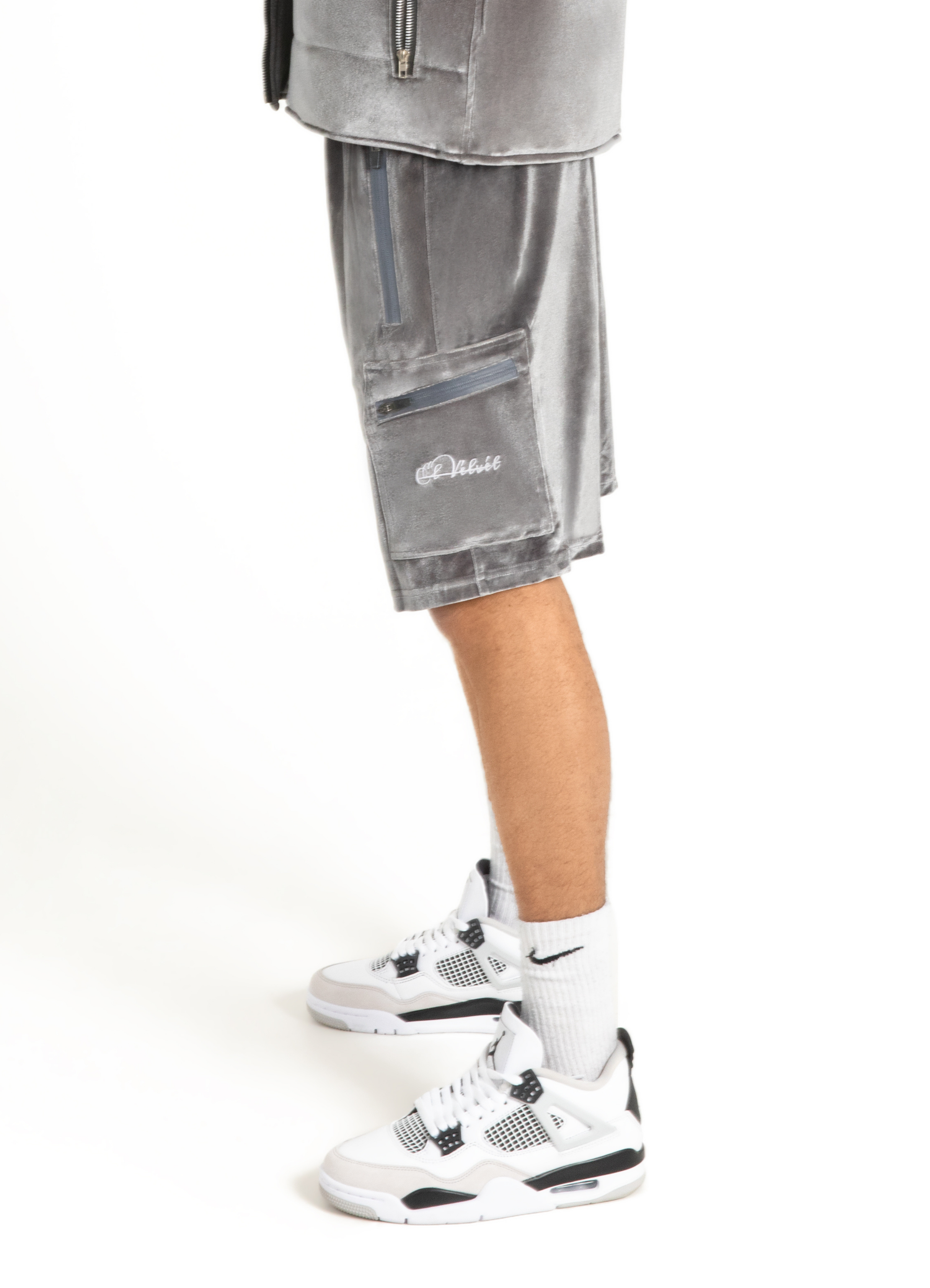 Grey Velvet DAVE Full Short Set