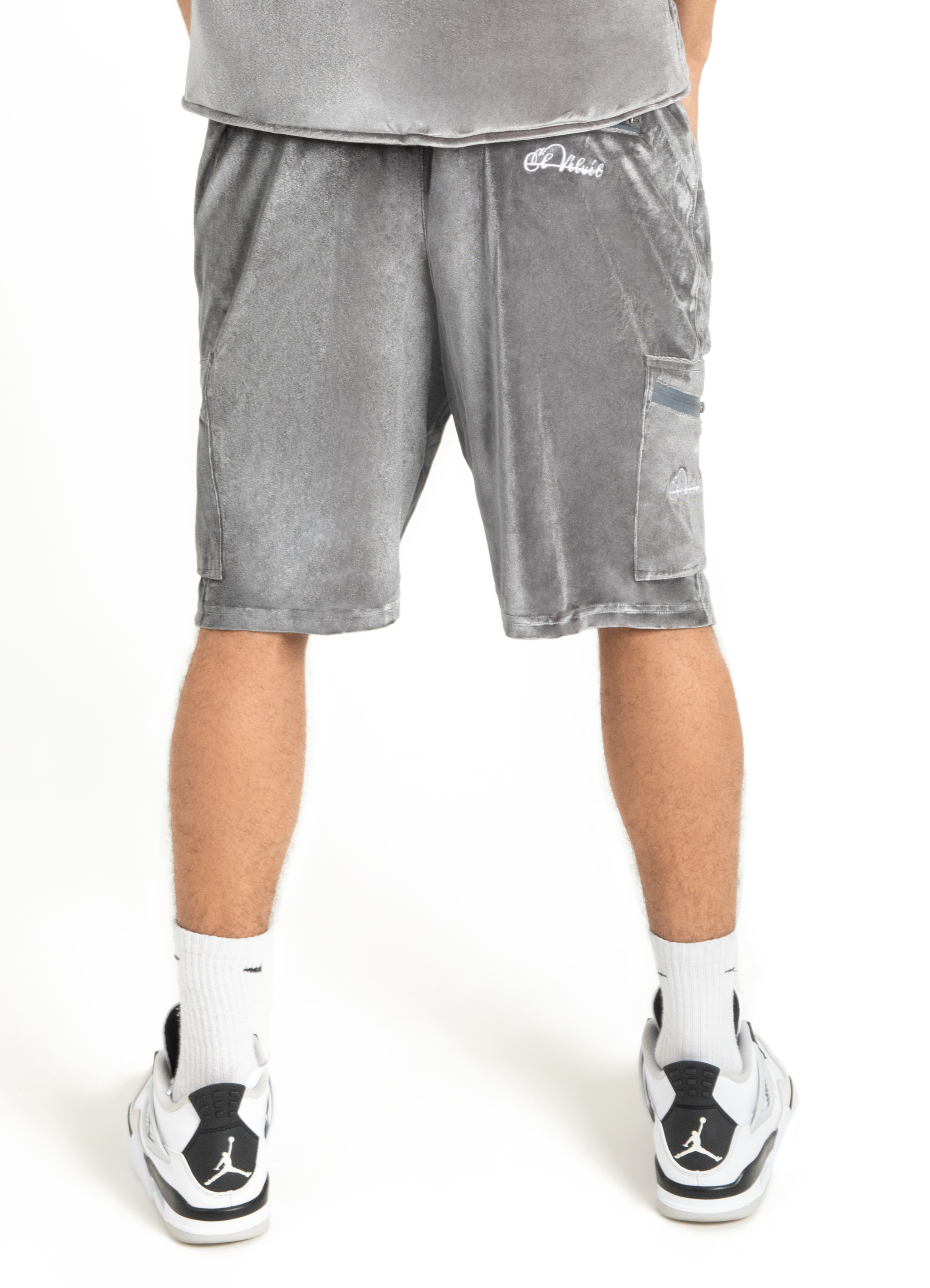 Grey Velvet DAVE Full Short Set