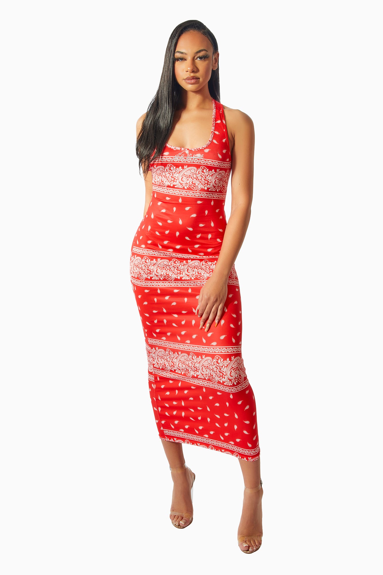 Red Bandana Remi Dress – Never Fully Dressed