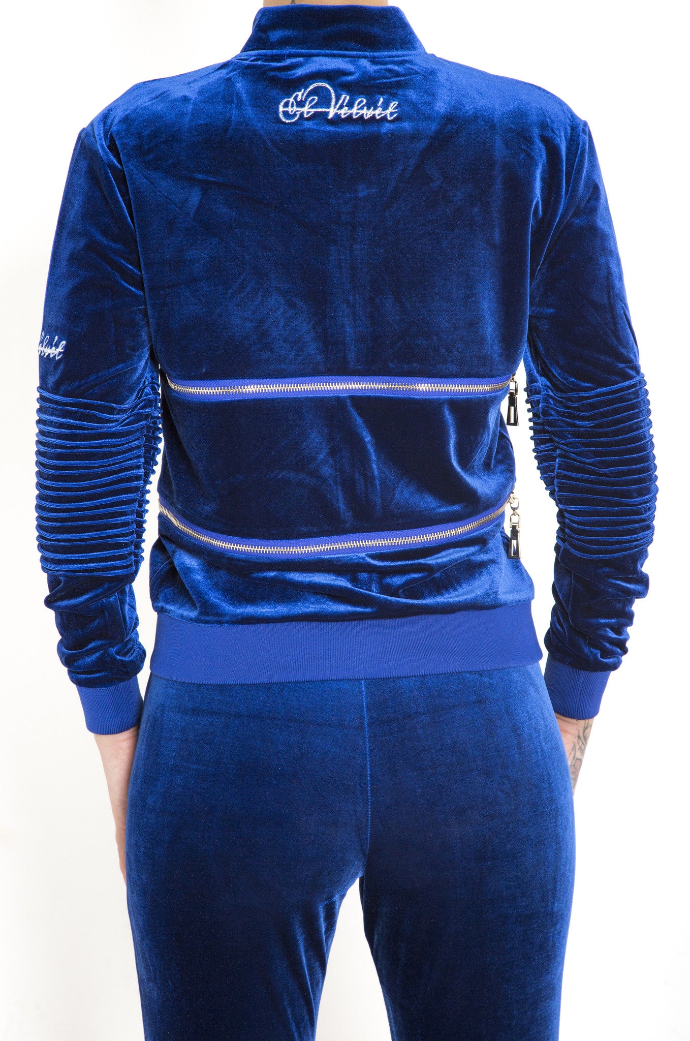 Women's Royal Blue Vélvét - Full Tracksuit