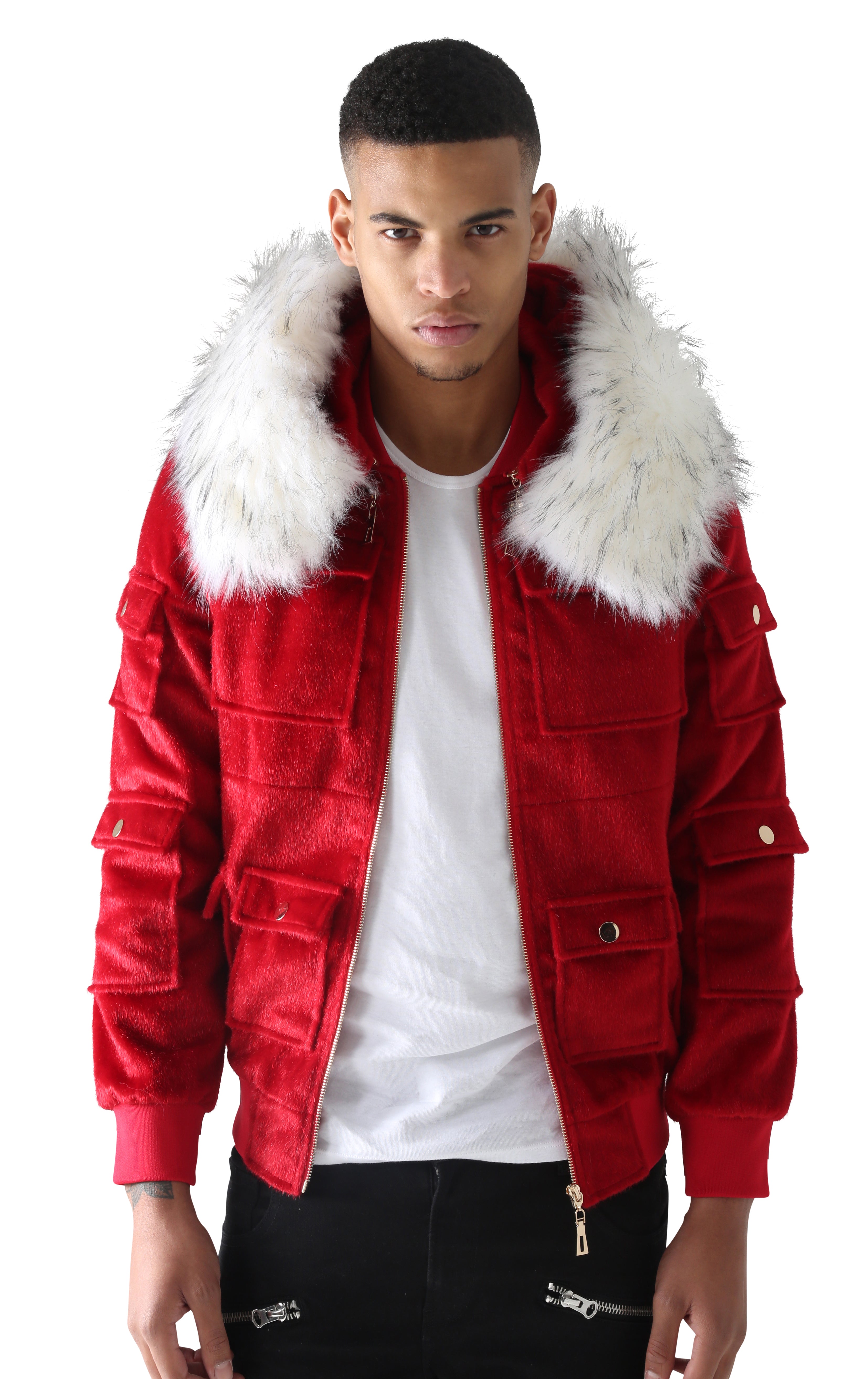 Red Sealfur Jacket