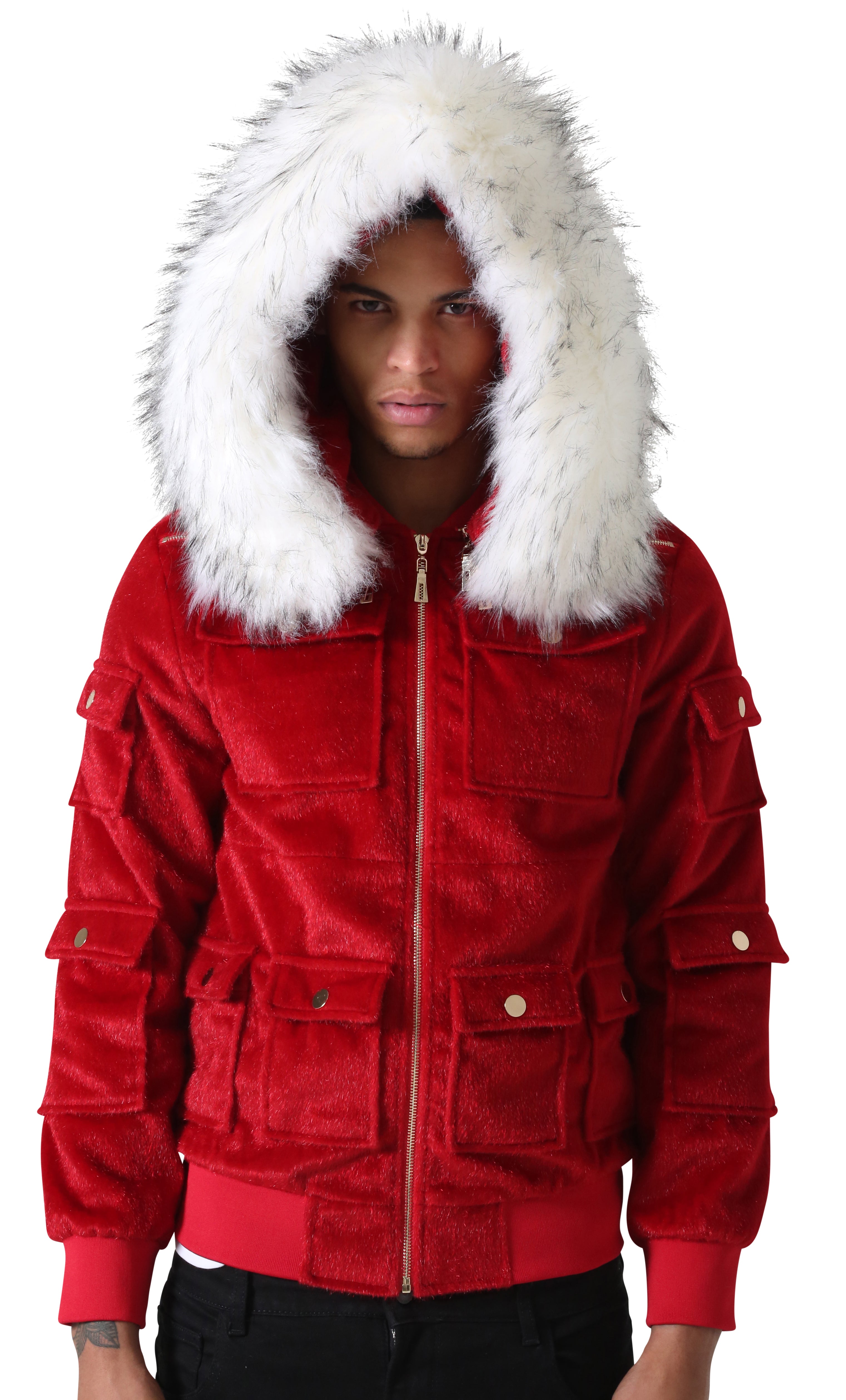 Red Sealfur Jacket