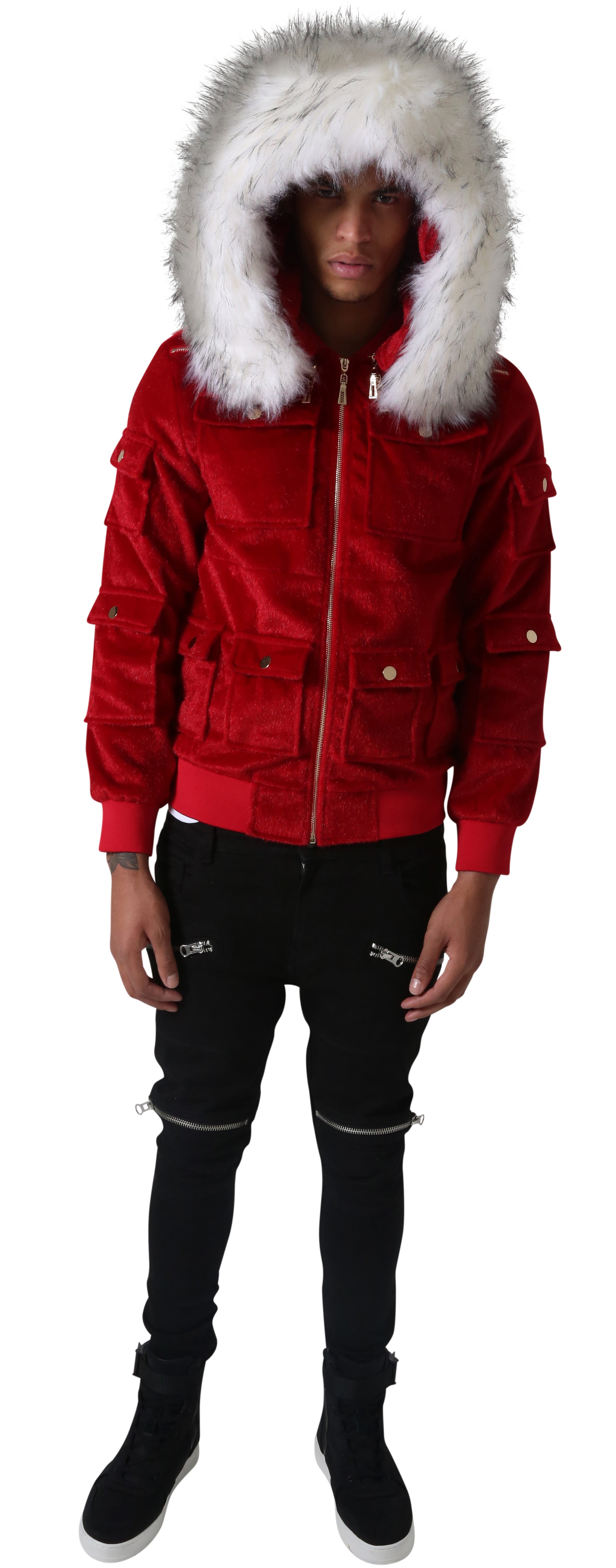 Red Sealfur Jacket