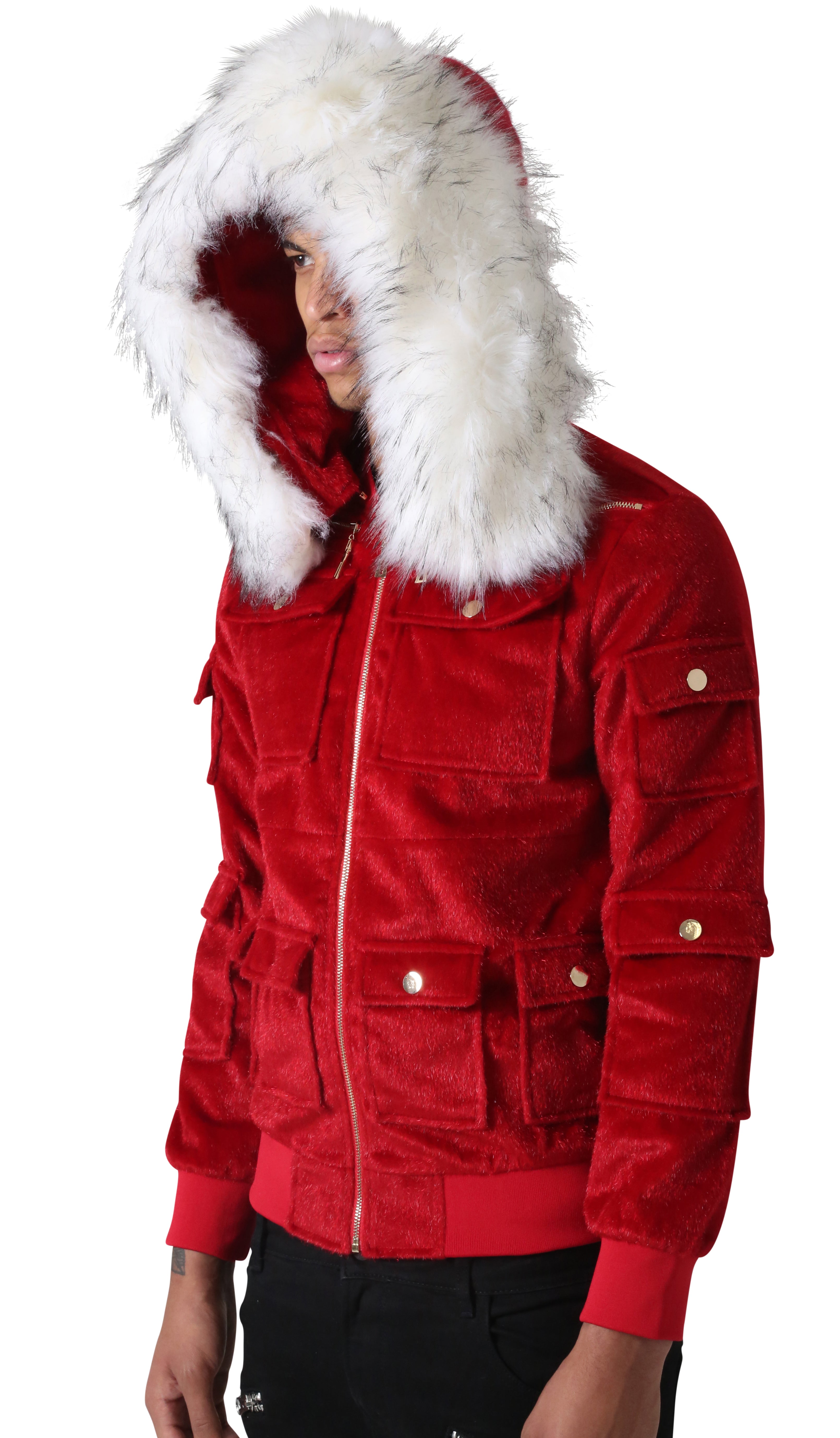 Red Sealfur Jacket