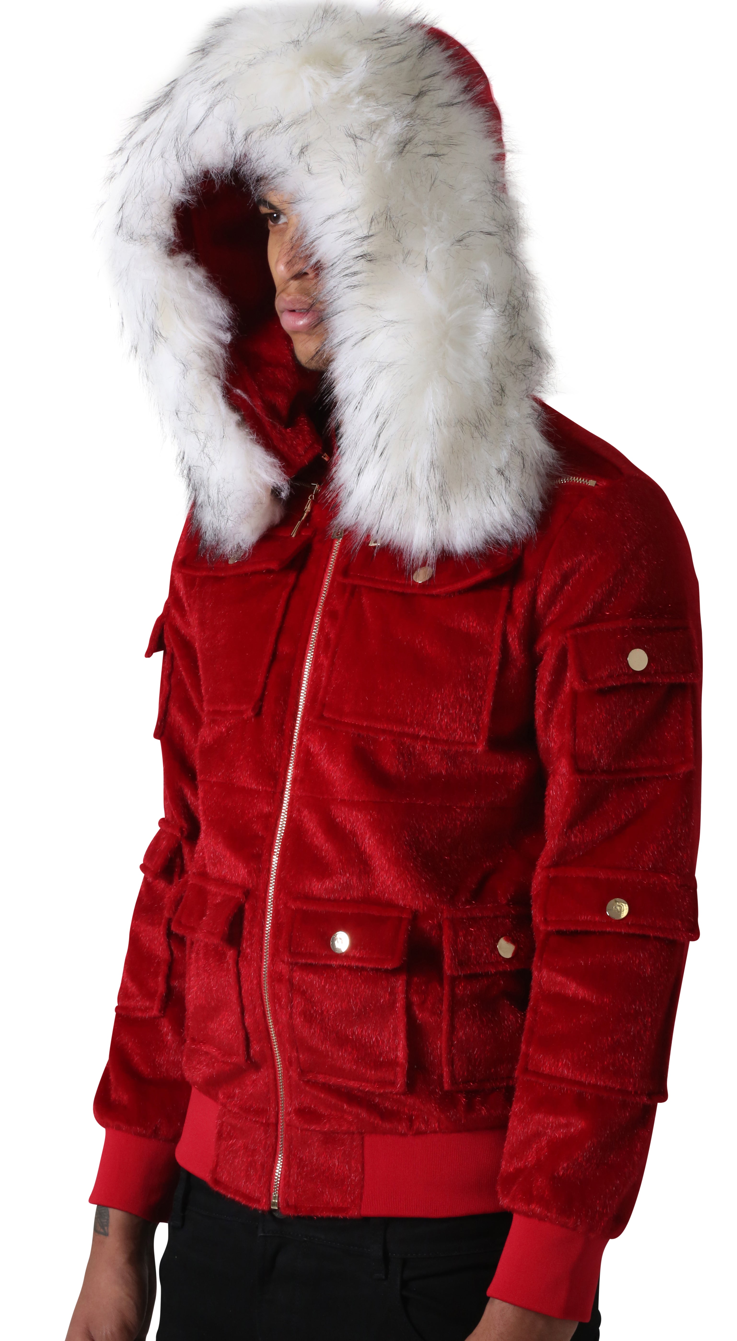 Red Sealfur Jacket