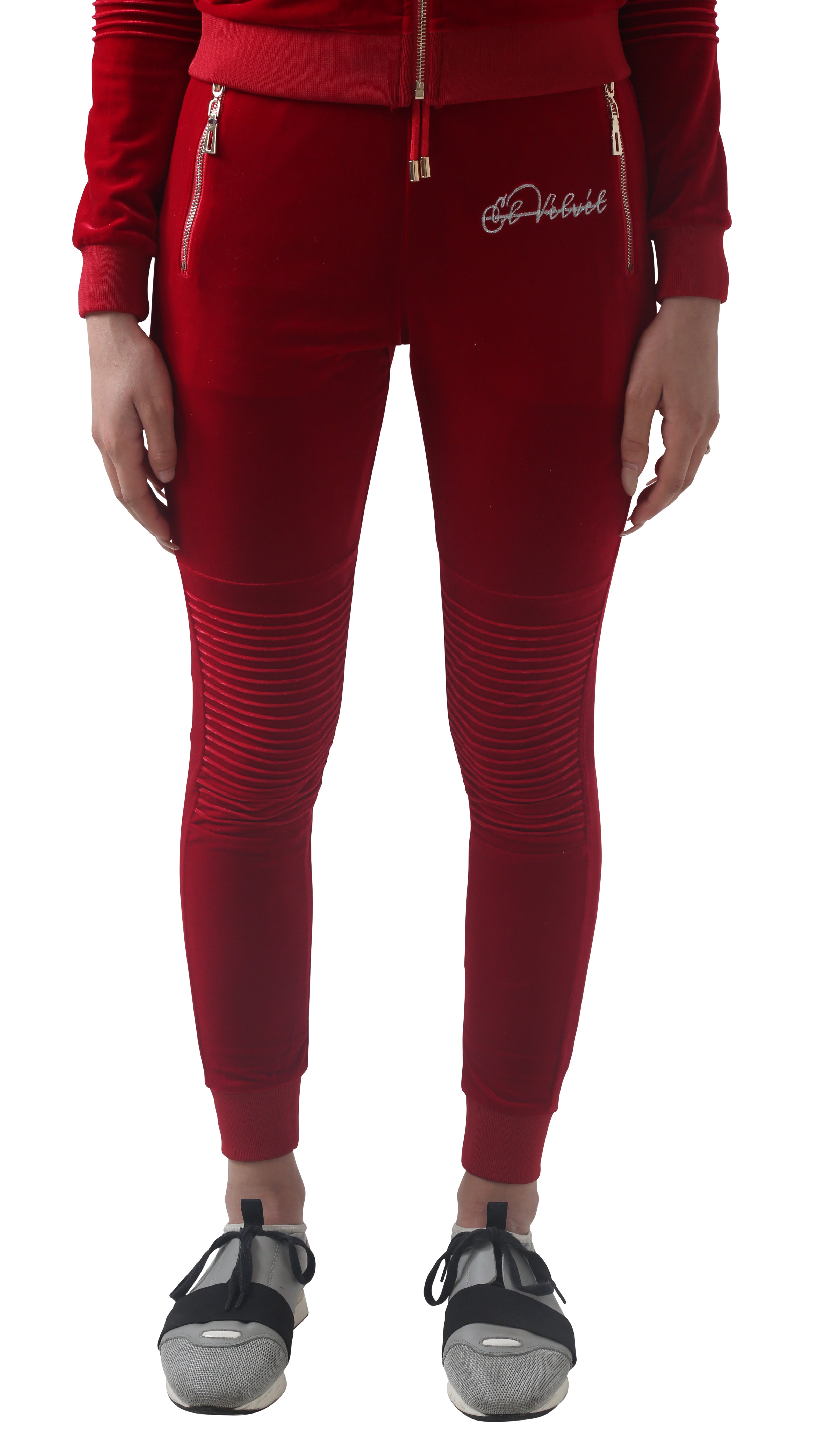 Women's Red Vélvét Women Full Tracksuit