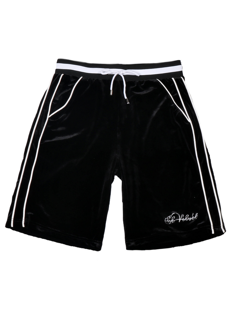 Crushed velvet 2024 jogger shorts