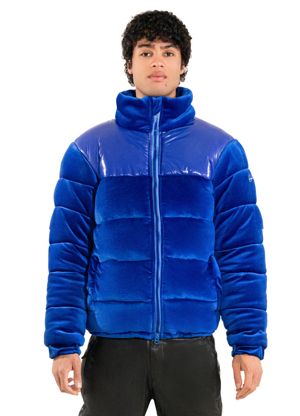 Royal blue padded jacket online